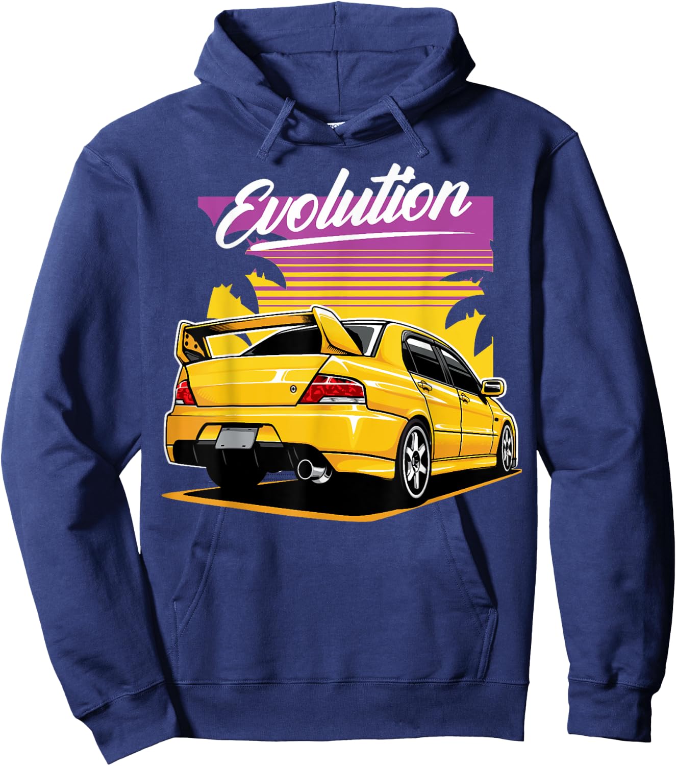 Evo8 Evo6 Evo7 Evo9 Evo10 VI VII VIII IX X Hoodie - Hoodie | Navy
