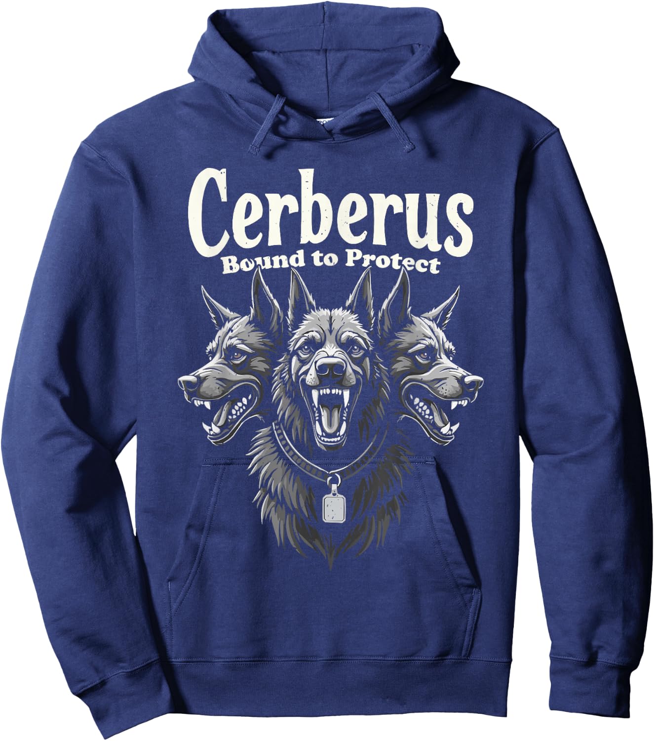 Cerberus Three Headed Dog Mythical Creature Greek Mythology Men Women Hoodie - Hoodie | Navy
