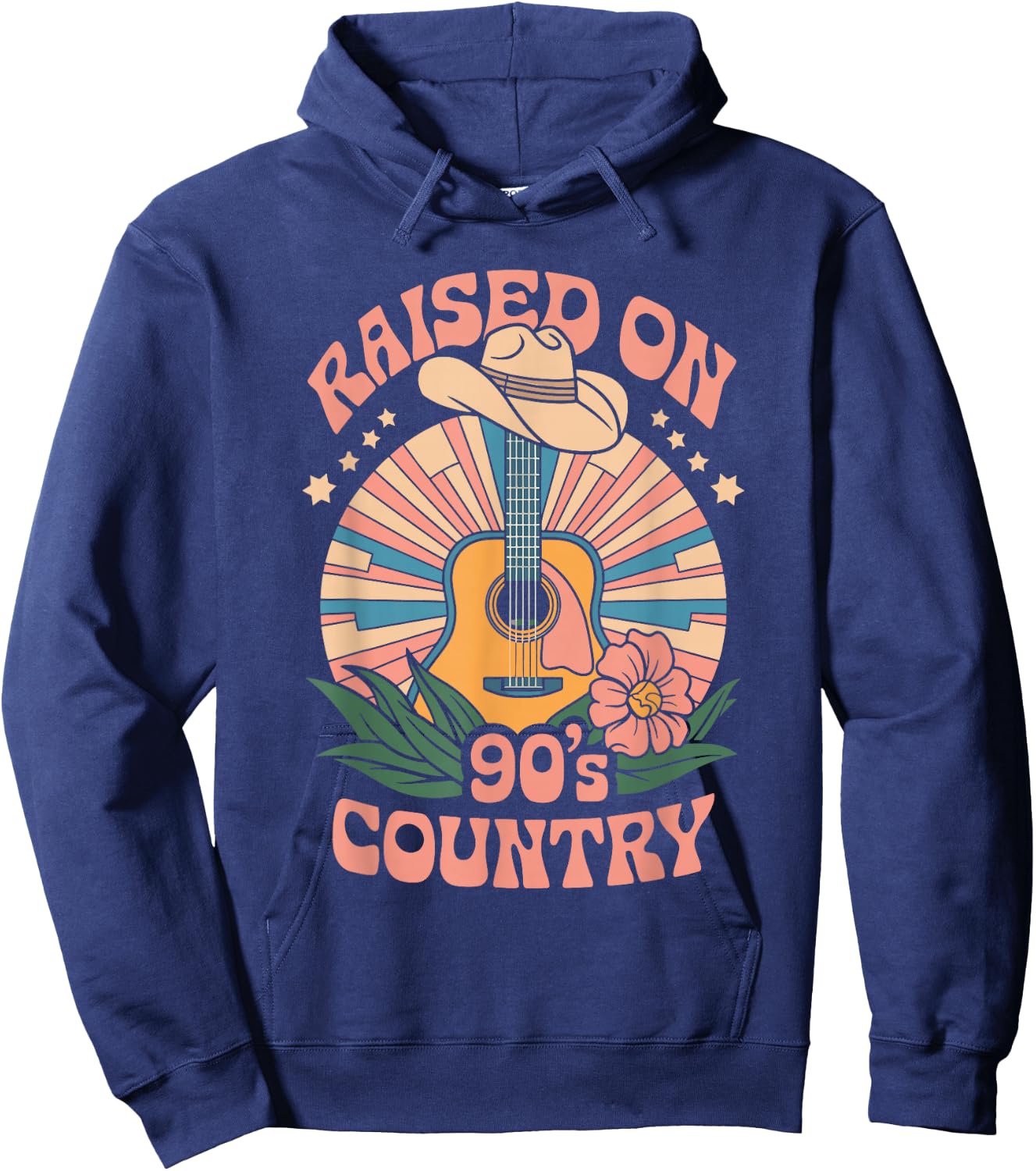 Raised On 90's Country Hoodie - Hoodie | Navy