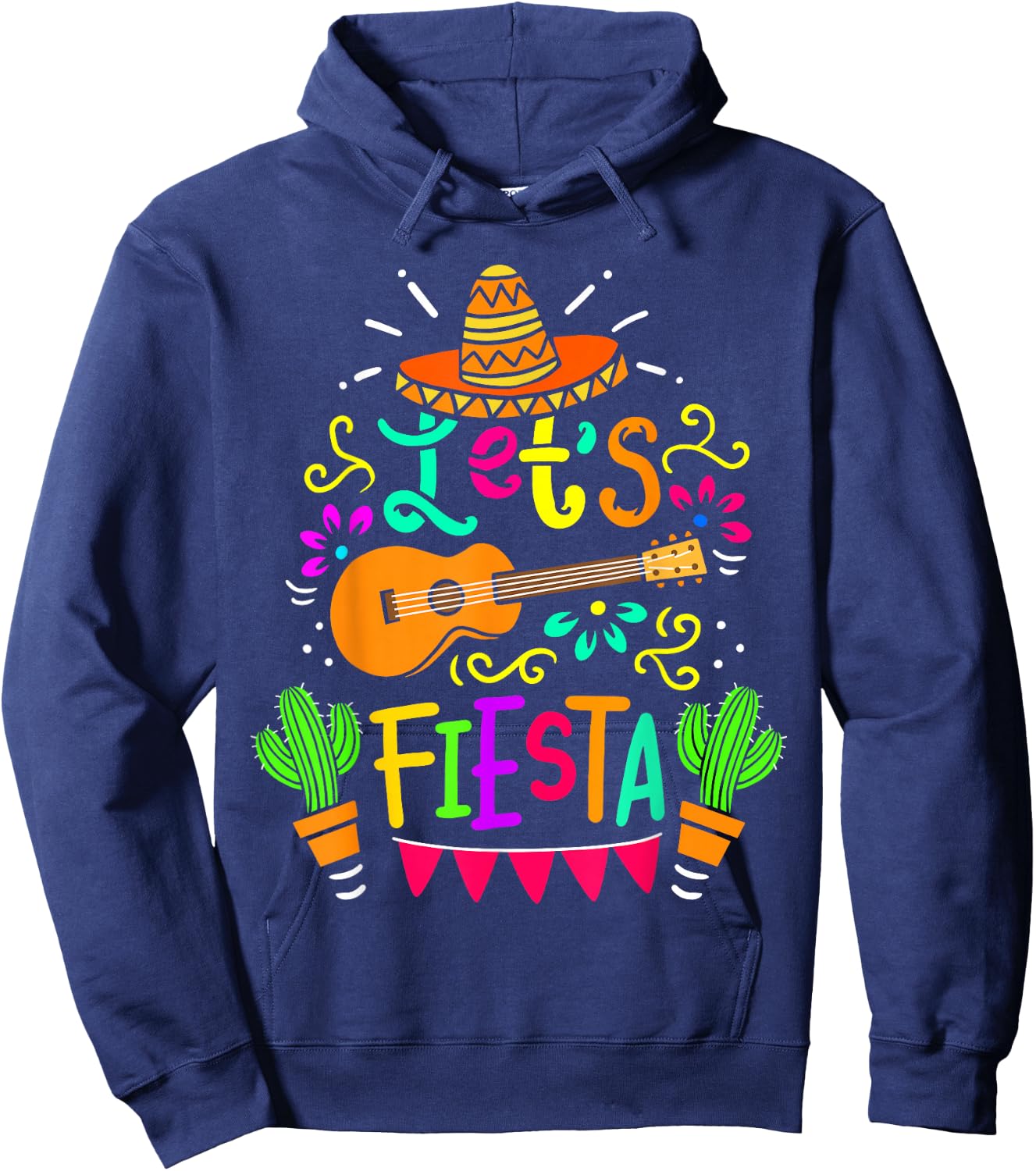 Lets Fiesta Cinco De Mayo Fiesta Squad Mexican Family Kids Hoodie - Hoodie | Navy
