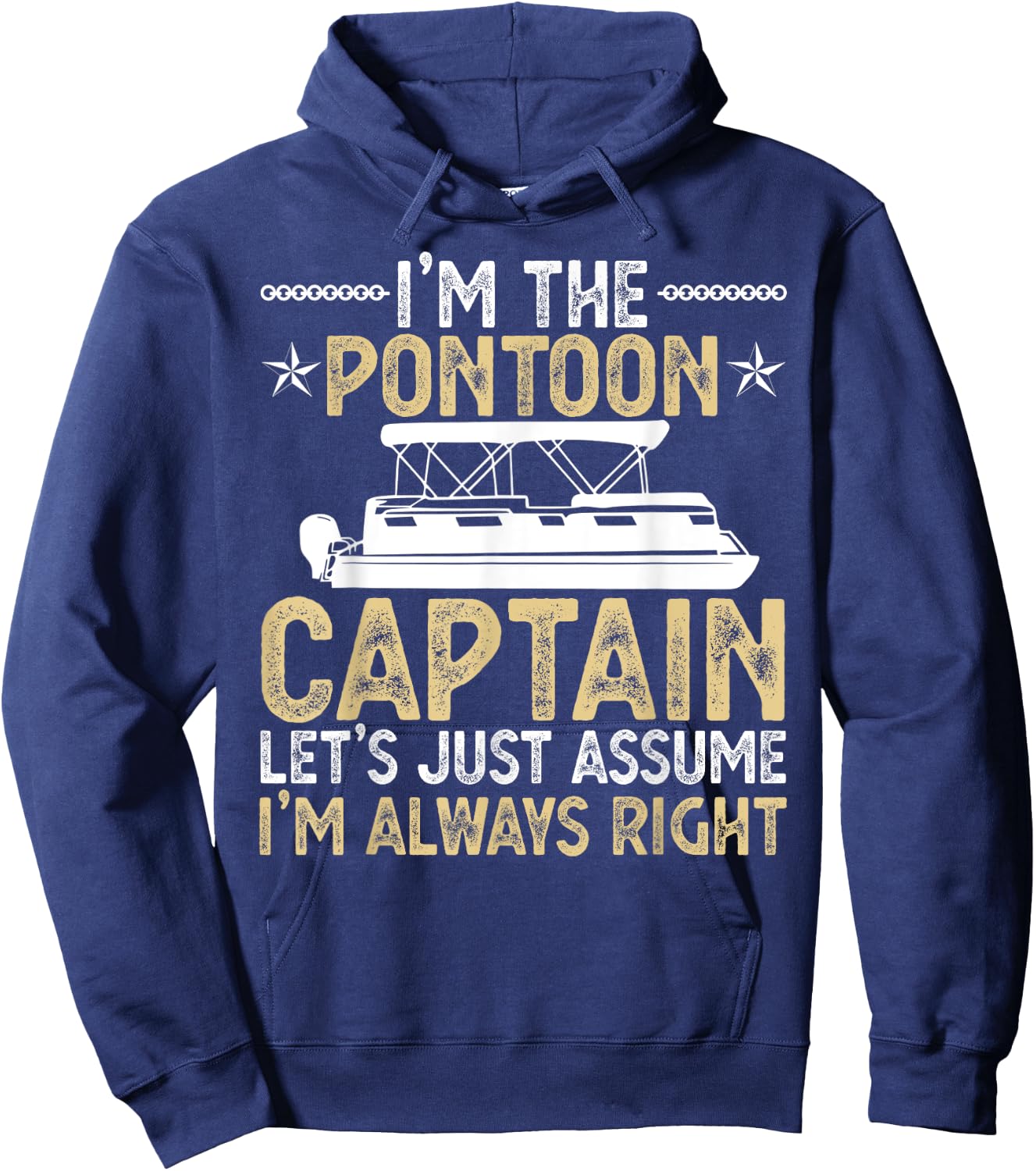 Super Sexy Pontoon Captain Ever Funny Boat Lover gift Men Hoodie - Hoodie | Navy