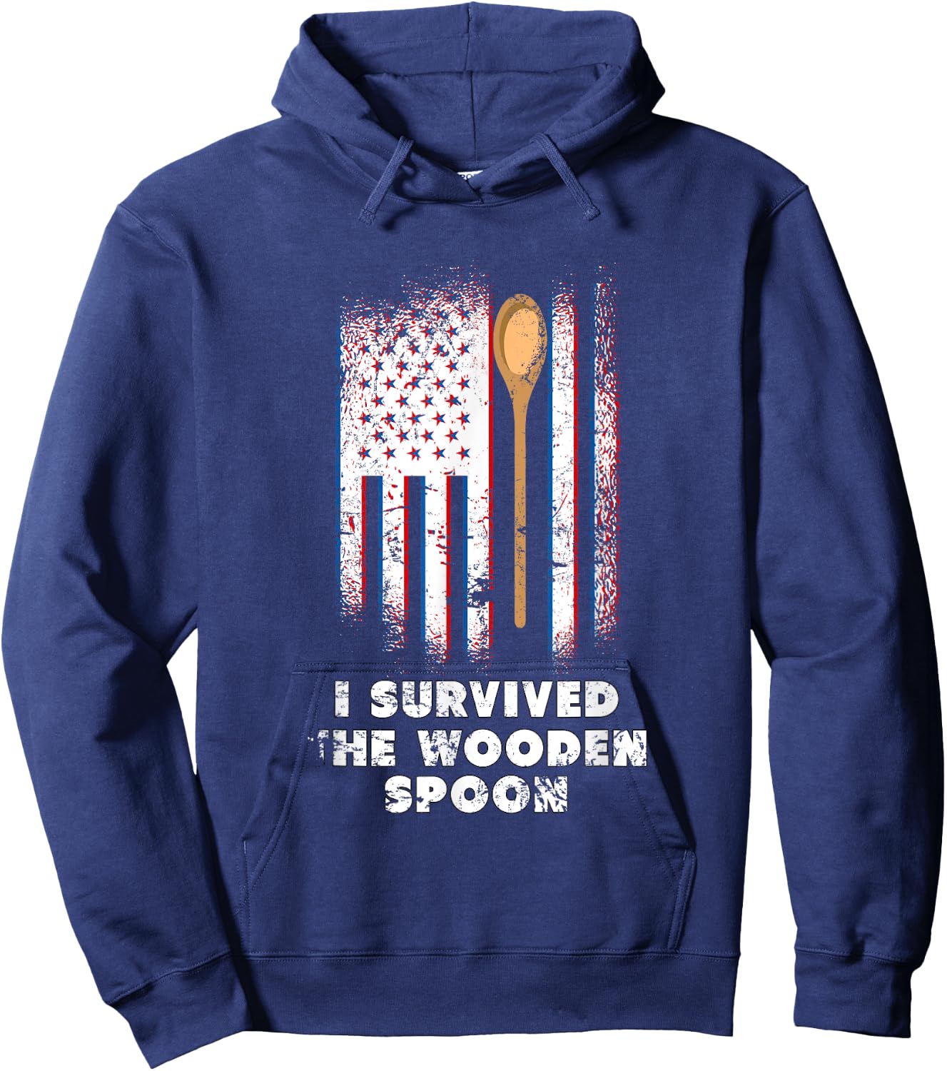 I Survived The Wooden Spoon Hoodie - Hoodie | Navy