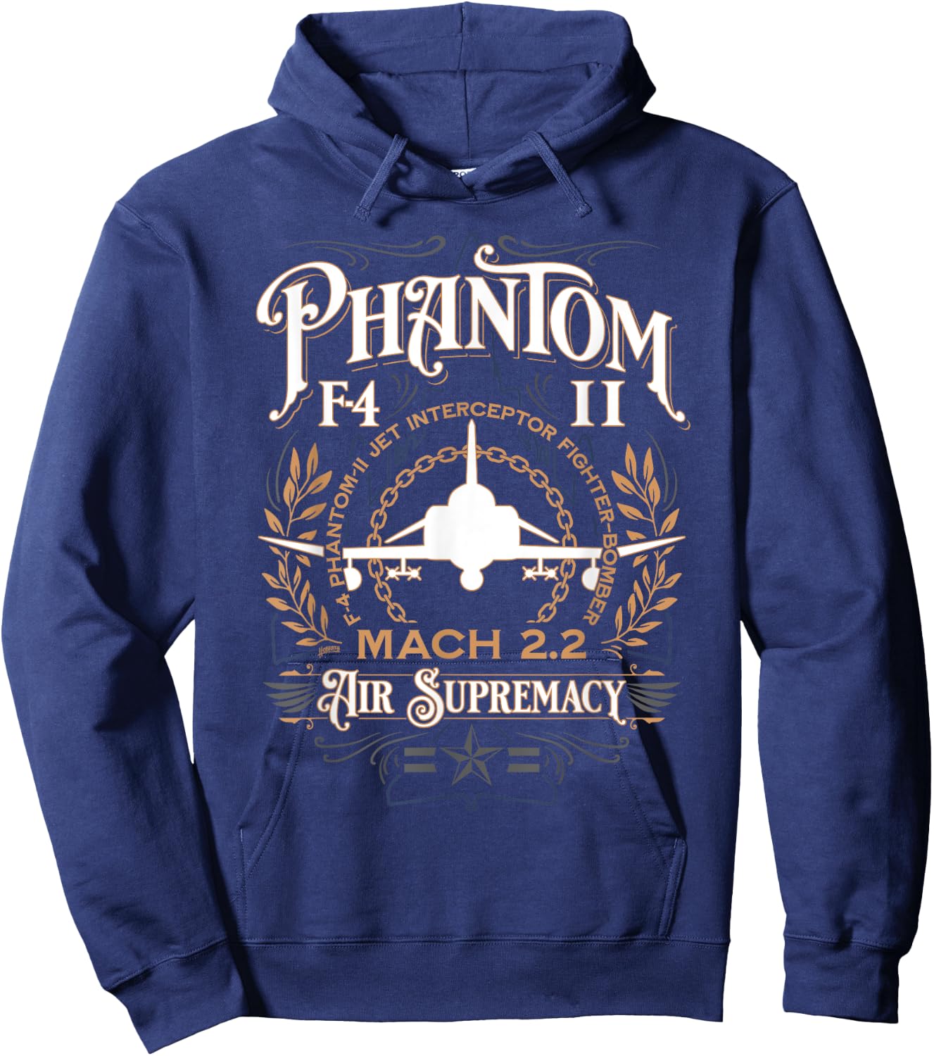 Classic F-4 Phantom II Military Fighter Jet Aircraft Hoodie - Hoodie | Navy