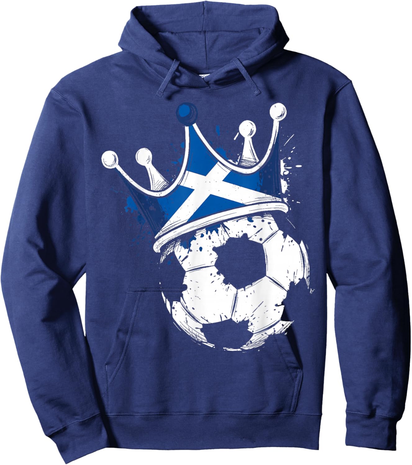 Scottish Flag Novelty Scotland Hoodie - Hoodie | Navy