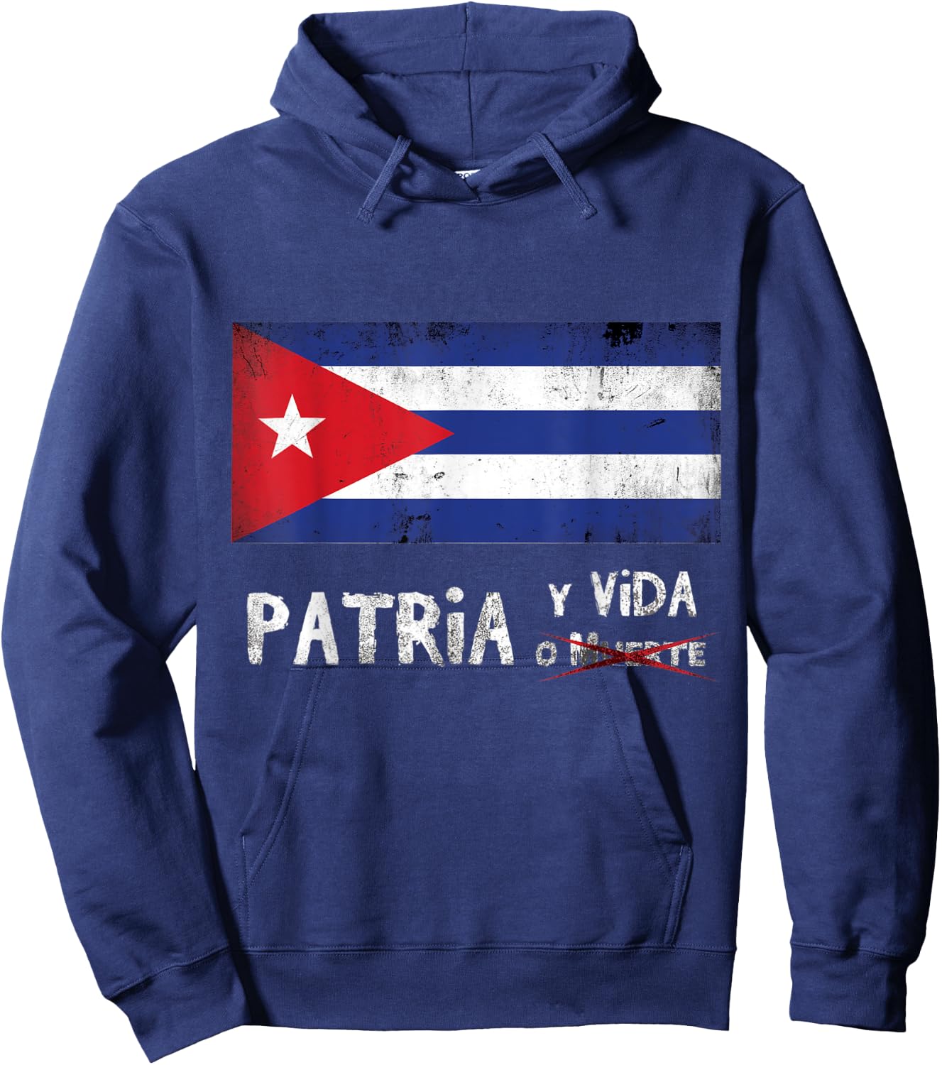 Cuba Libre Love Country Life Patria y Vida Cuban Revolution Hoodie - Hoodie | Navy