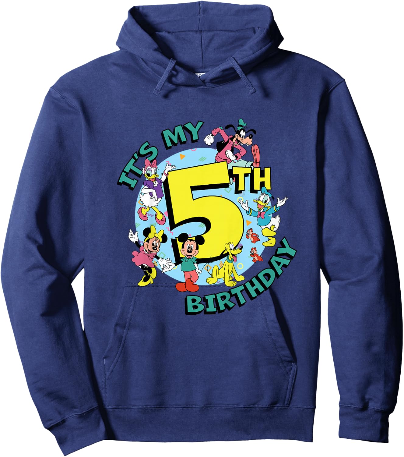 Disney Mickey and Friends It’s My Fifth 5th Birthday Hoodie - Hoodie | Navy