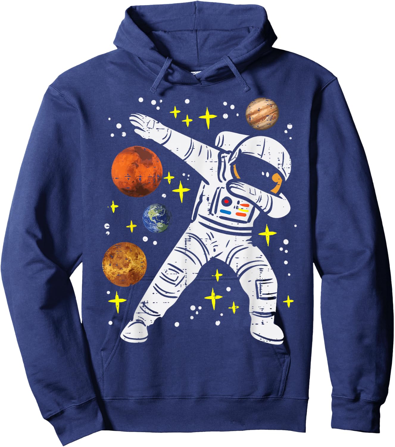 Astronaut Dab Space Spaceman Galaxy Toddler Boys Kids Teen Hoodie - Hoodie | Navy