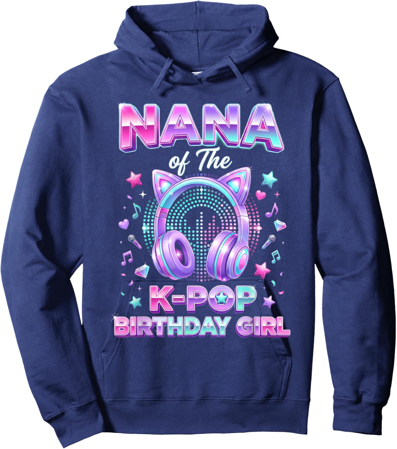 Korean Pop Music Girl Nana of The K-Pop Birthday Girl Hoodie - Hoodie | Navy