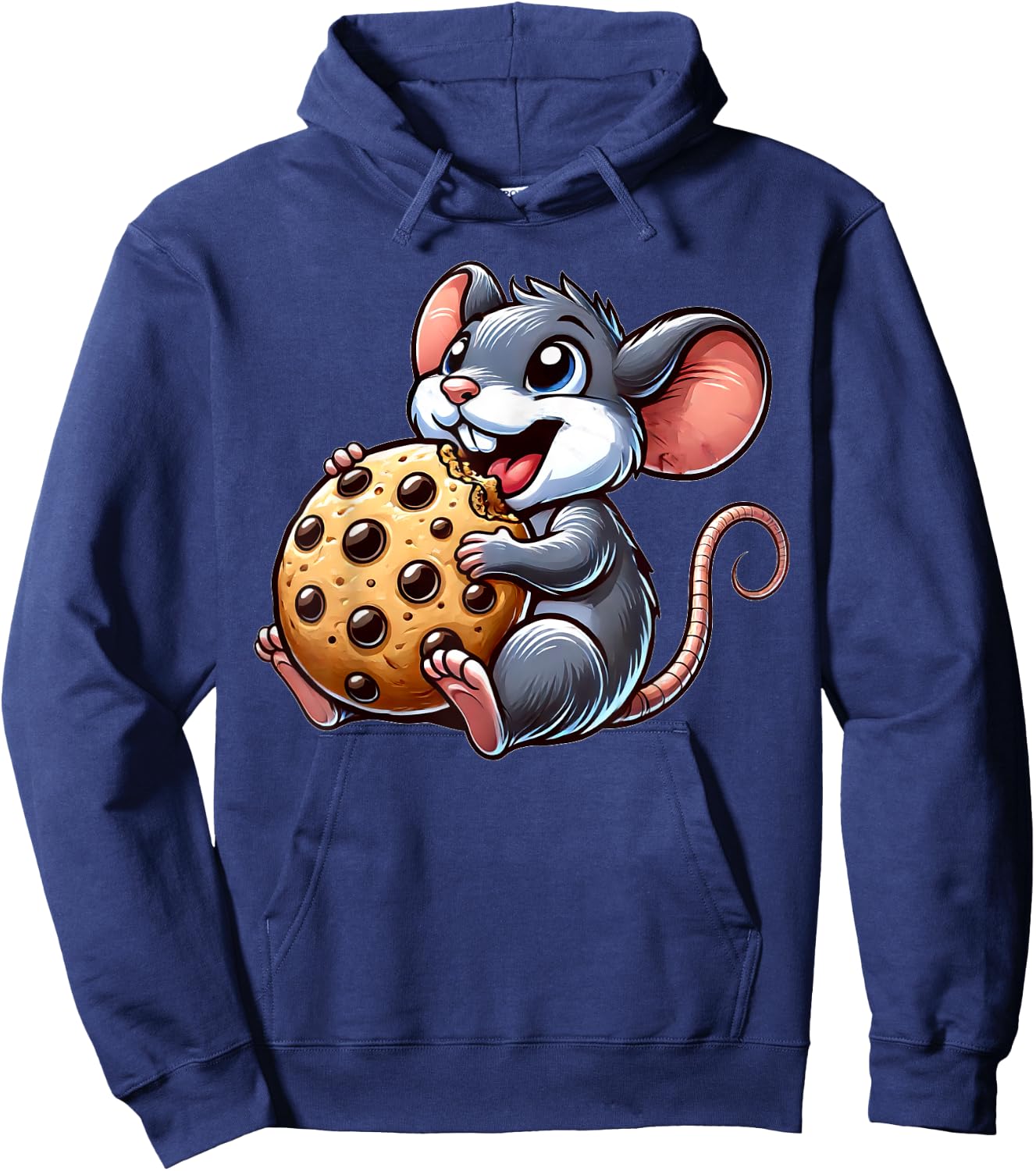 Cute Mouse Cookie Rat Hoodie - Hoodie | Navy