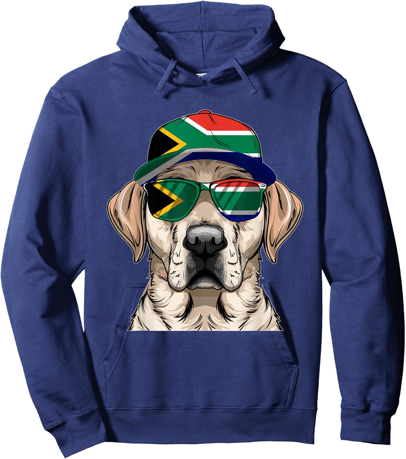 South African Flag Dog Owner Souvenirs Products South Africa Hoodie - Hoodie | Navy
