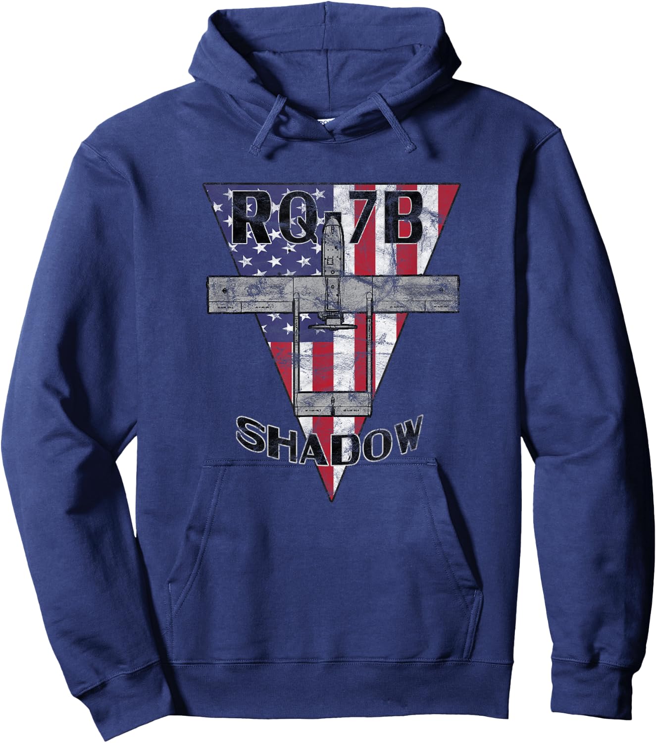 RQ-7B Shadow UAV Drone RPV Pilot Patriotic Vintage Hoodie - Hoodie | Navy