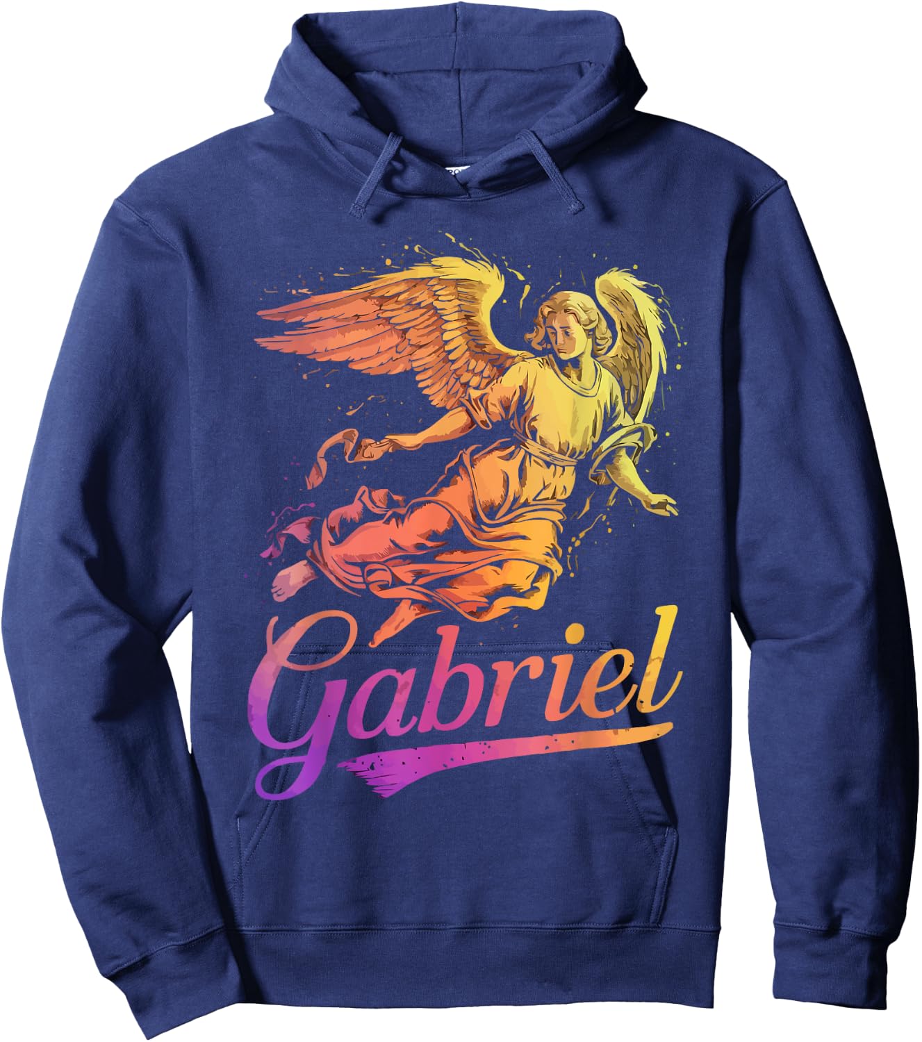 Archangel Gabriel Catholic Christianity Guardian Angel Hoodie - Hoodie | Navy