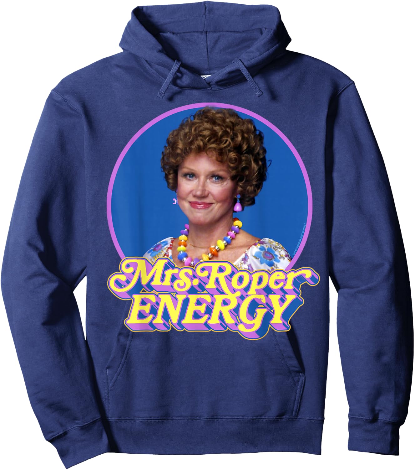 Mrs Roper Energy Helen Roper Three's Company Retro Hoodie - Hoodie | Navy