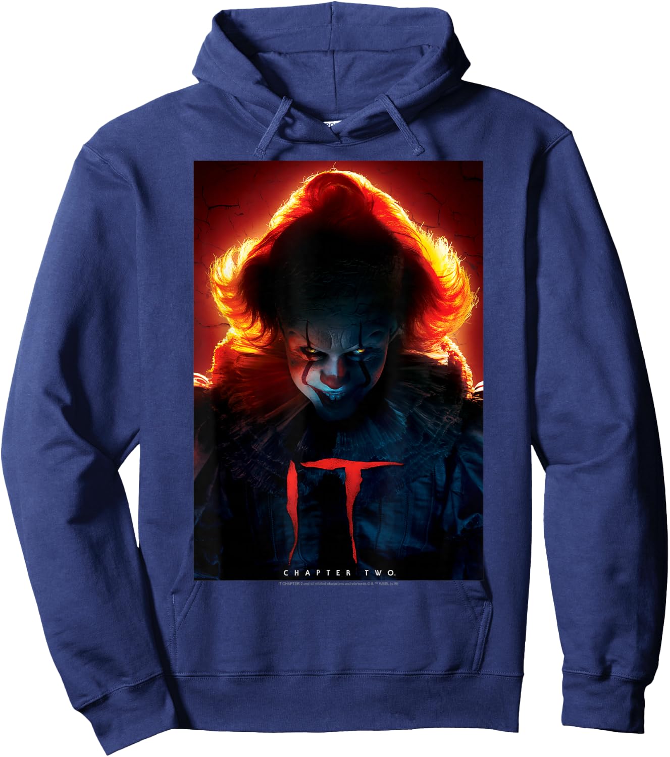 IT: Chapter Two Pennywise Glow Poster Hoodie - Hoodie | Navy
