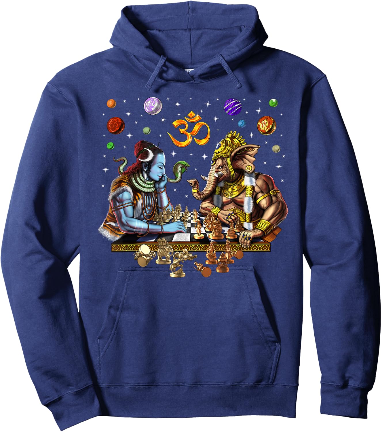 Lord Shiva Ganesha Hindu God Hinduism Gods Spiritual Om Hoodie - Hoodie | Navy