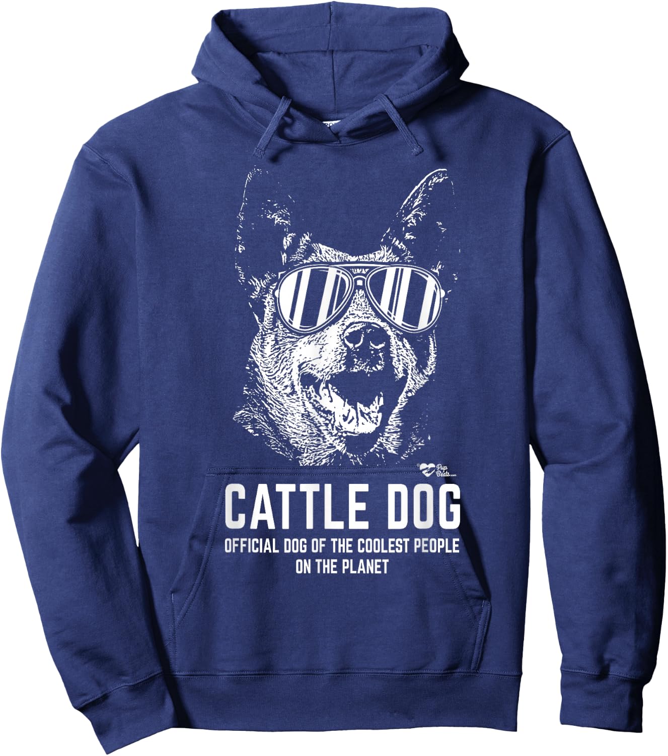 Cattle Dog Official Dog of the Coolest Pup Lovers Hoodie - Hoodie | Navy