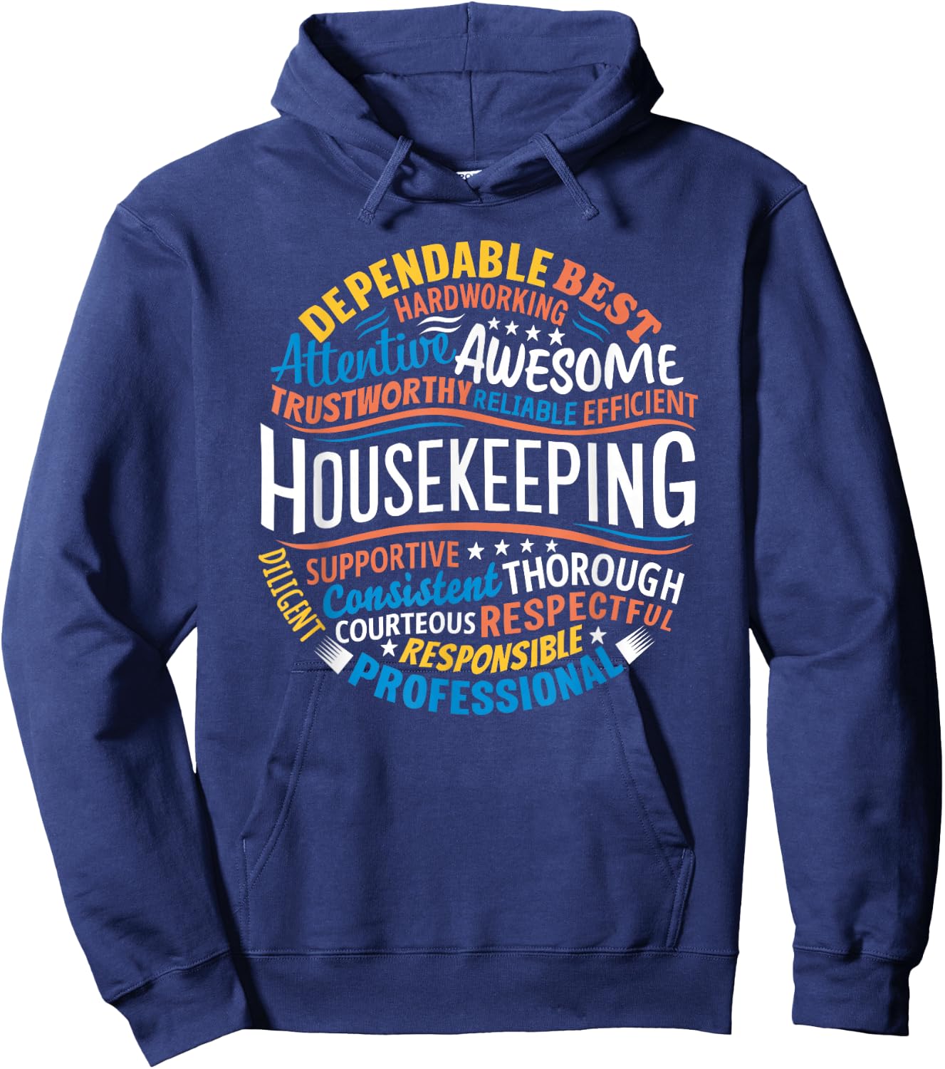 Housekeeping Gifts Week Shirt - Adults Housekeeping Appreciation - Black, Small Hoodie - Hoodie | Navy