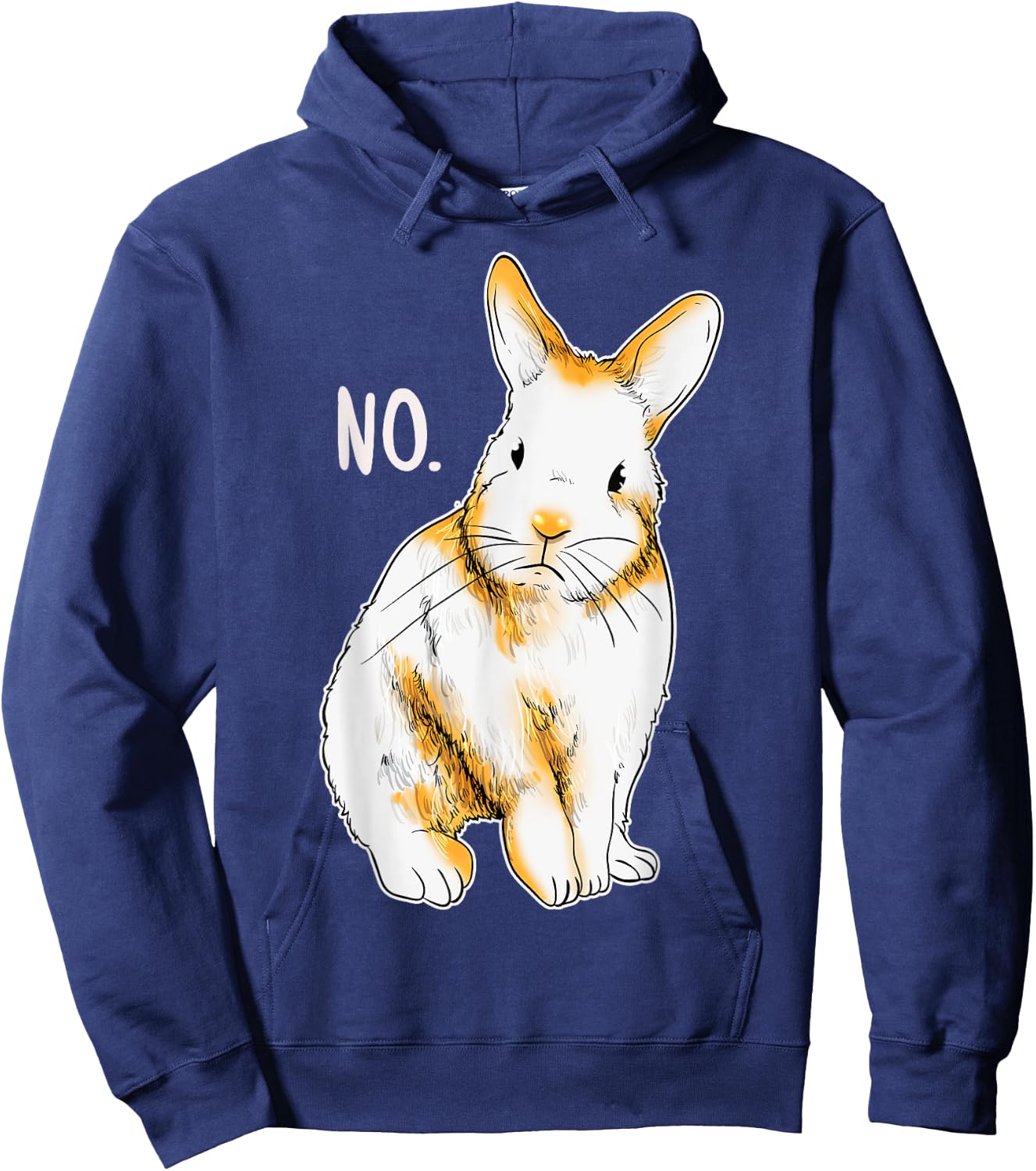 Disapproving Rabbit Funny Animals Shirt Rabbit Shirt Hoodie - Hoodie | Navy