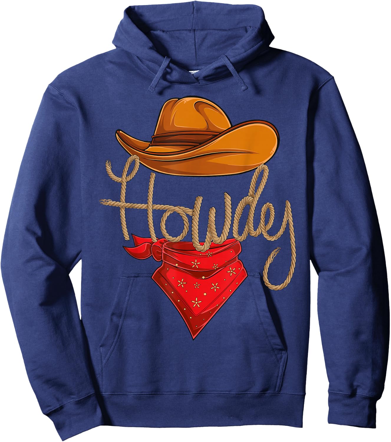 Howdy Cowboy Cowgirl Western Country Rodeo Howdy Men Boys Hoodie - Hoodie | Navy