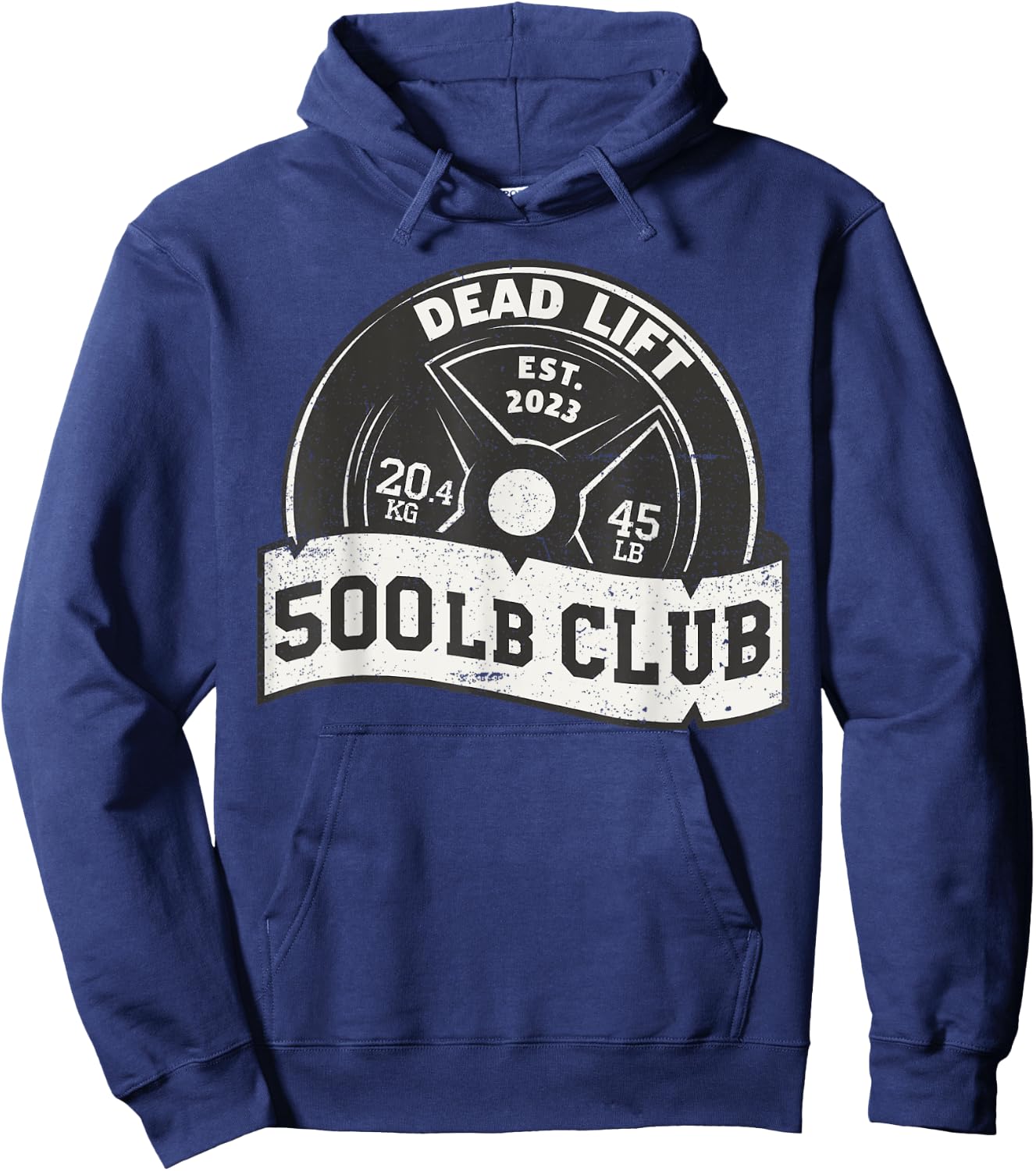 500 Lb Pound Club Dead Lift Bench Press Squat Train Women Hoodie - Hoodie | Navy