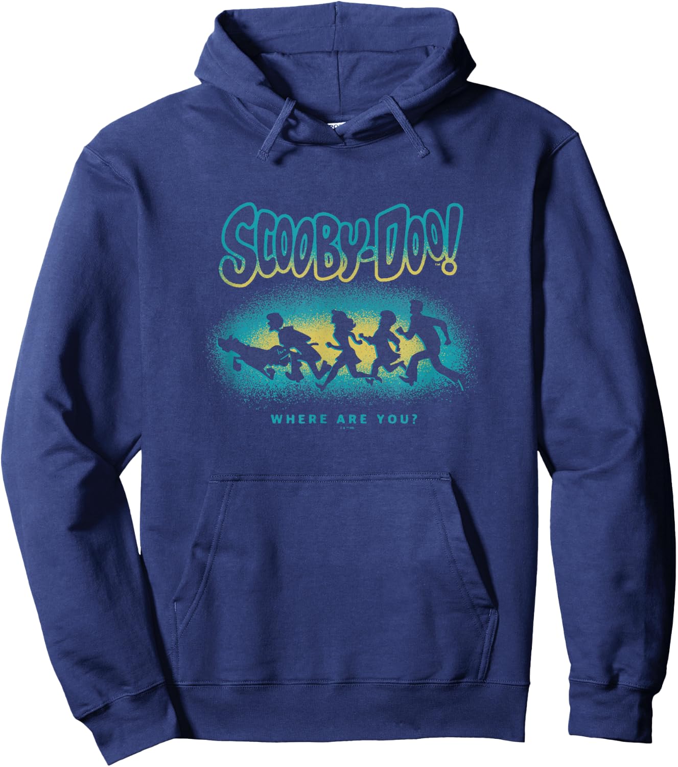 Scooby-Doo Halloween Vintage Mystery Inc Spooky Silhouettes Hoodie - Hoodie | Navy