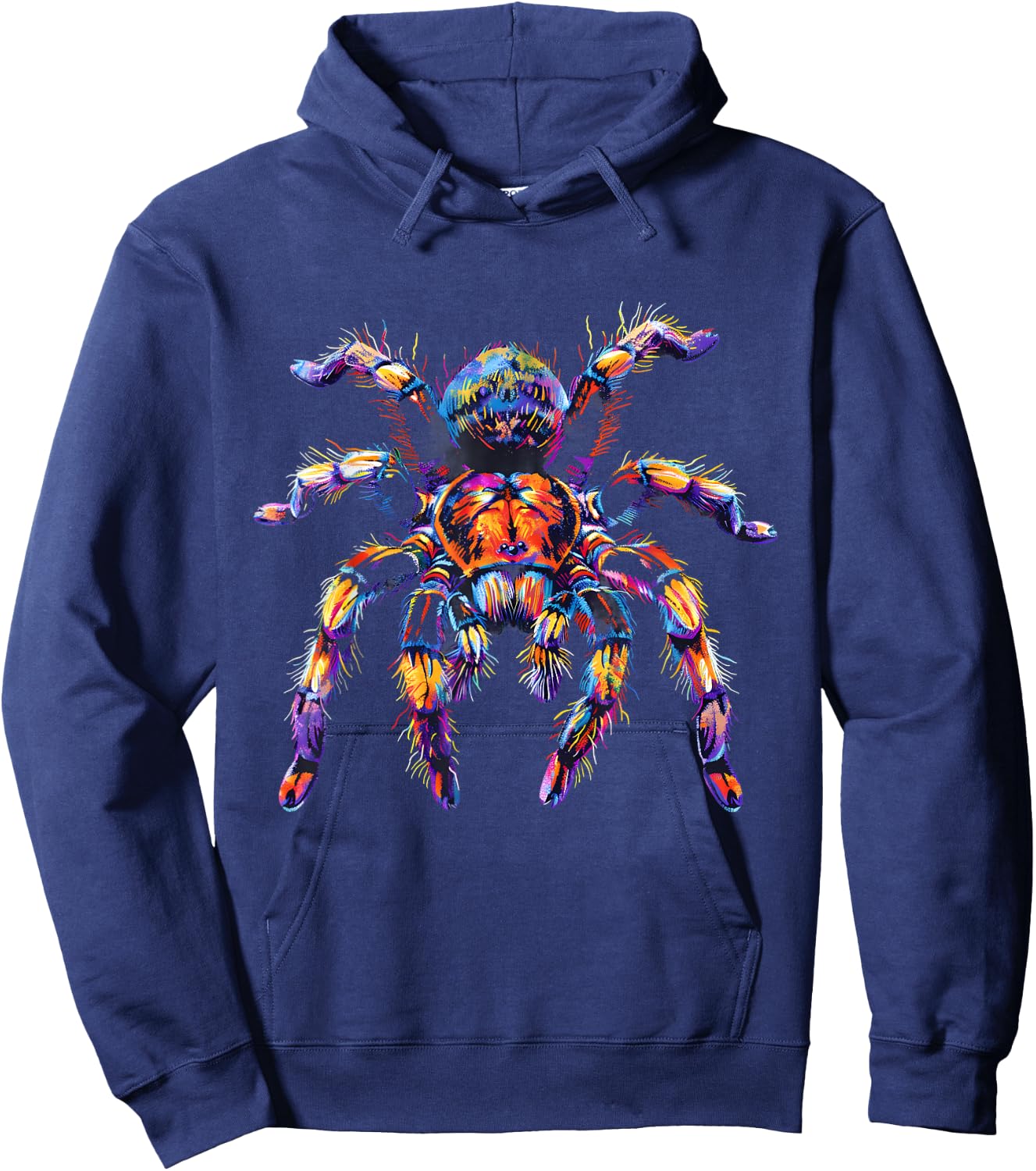 Tarantula Wildlife Artwork Colourful Splash Tarantula Lover Hoodie - Hoodie | Navy