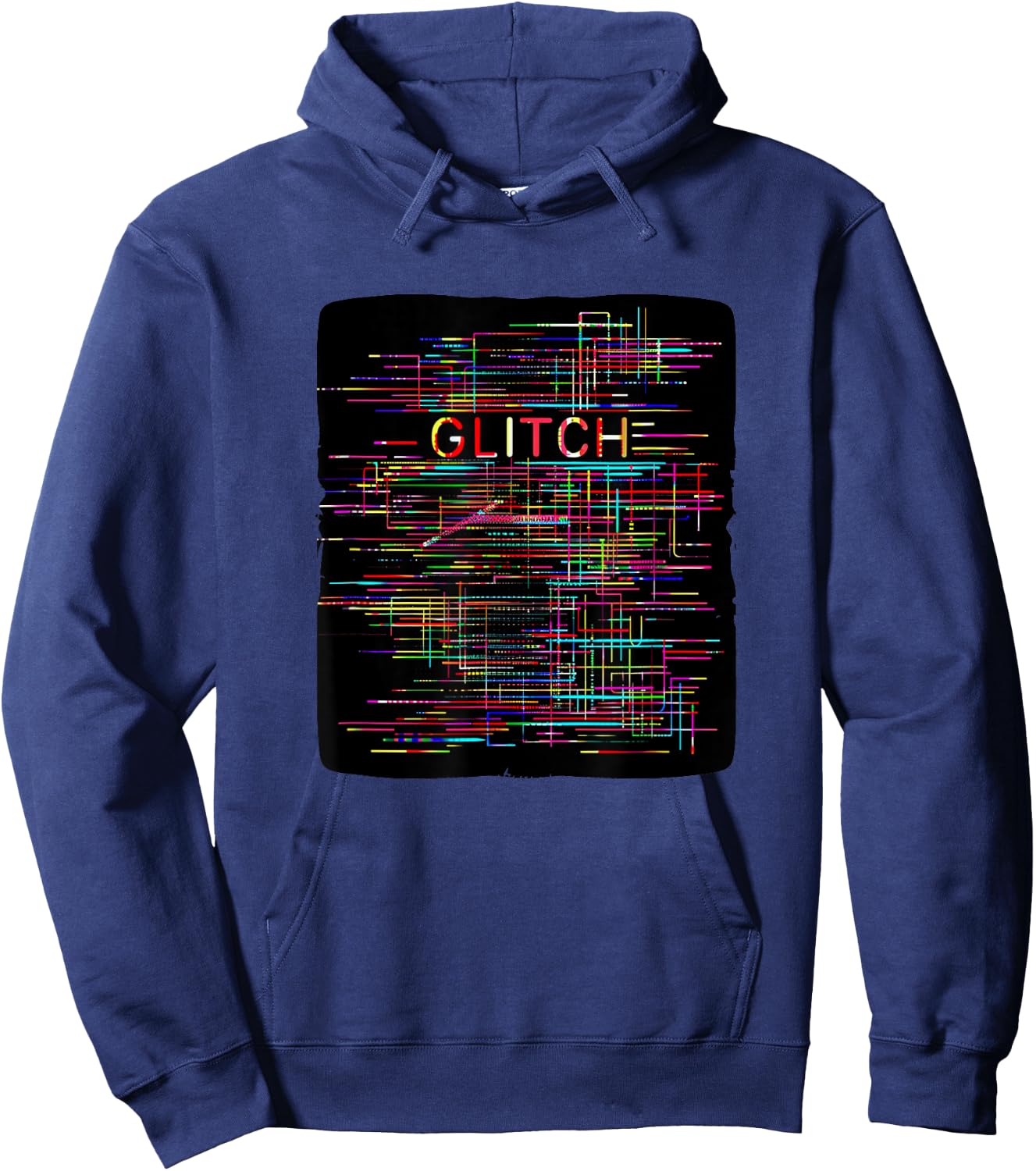 Nice colorful Glitch Speech Costume for Boys and Girls Hoodie - Hoodie | Navy
