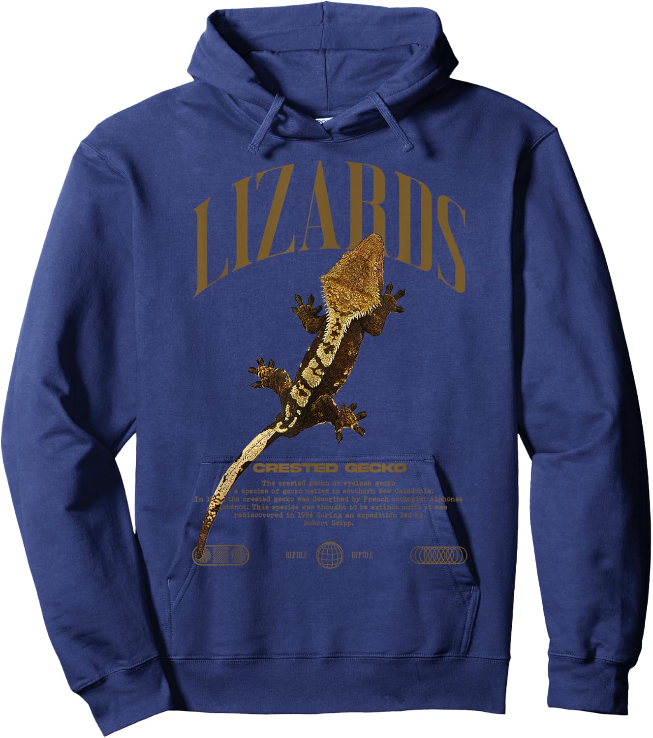Crested Gecko Streetwear Lizard Keeper Hoodie - Hoodie | Navy