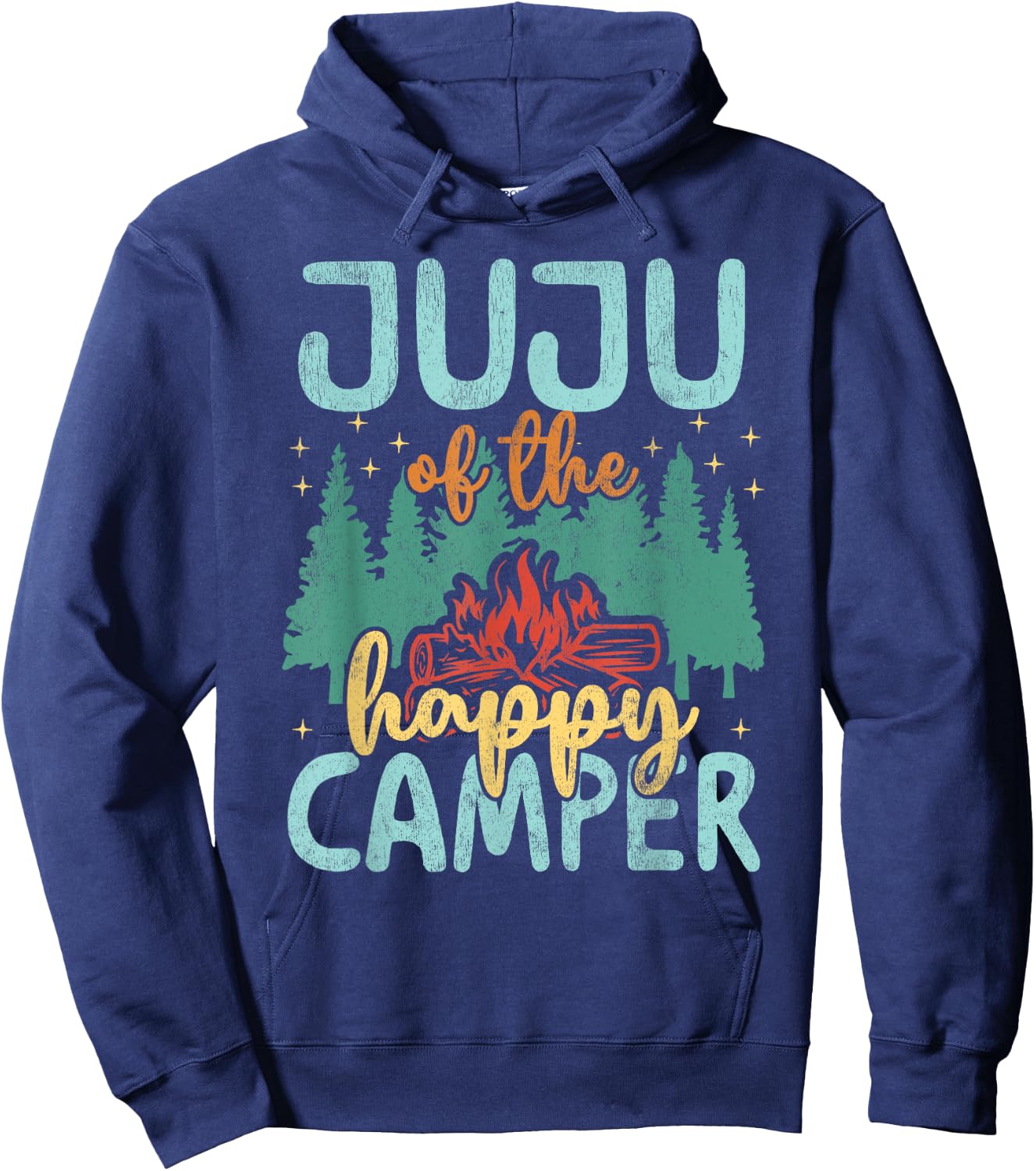 Juju of Happy Camper 1st Birthday Party Retro Juju Hoodie - Hoodie | Navy