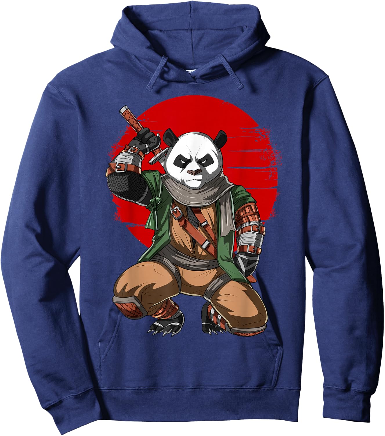 Panda Bear Samurai Japanese Samurai Warrior Ninja Hoodie - Hoodie | Navy