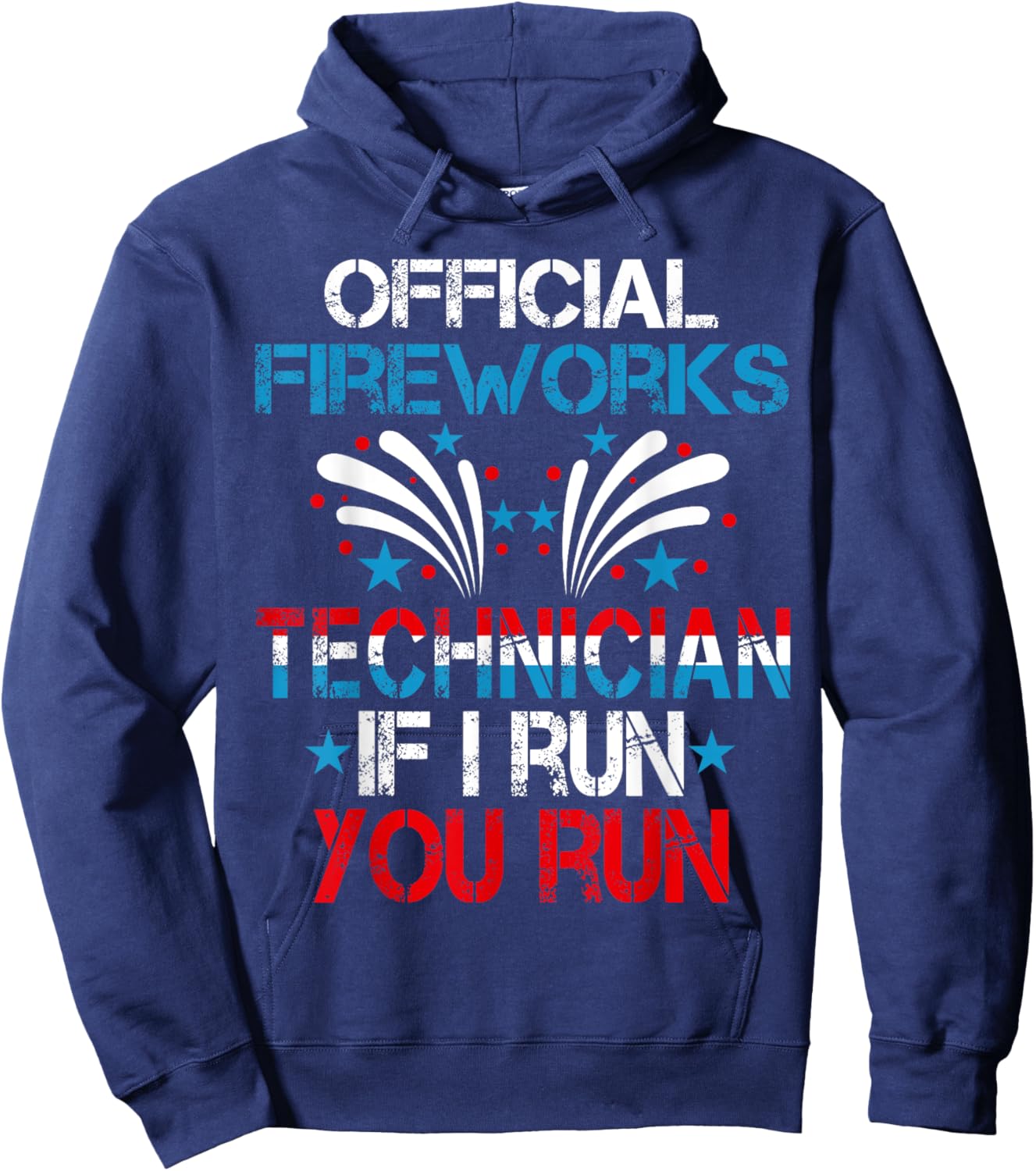 Official Fireworks Technician 4th Of July Pyro-technician Women Men Hoodie - Hoodie | Navy
