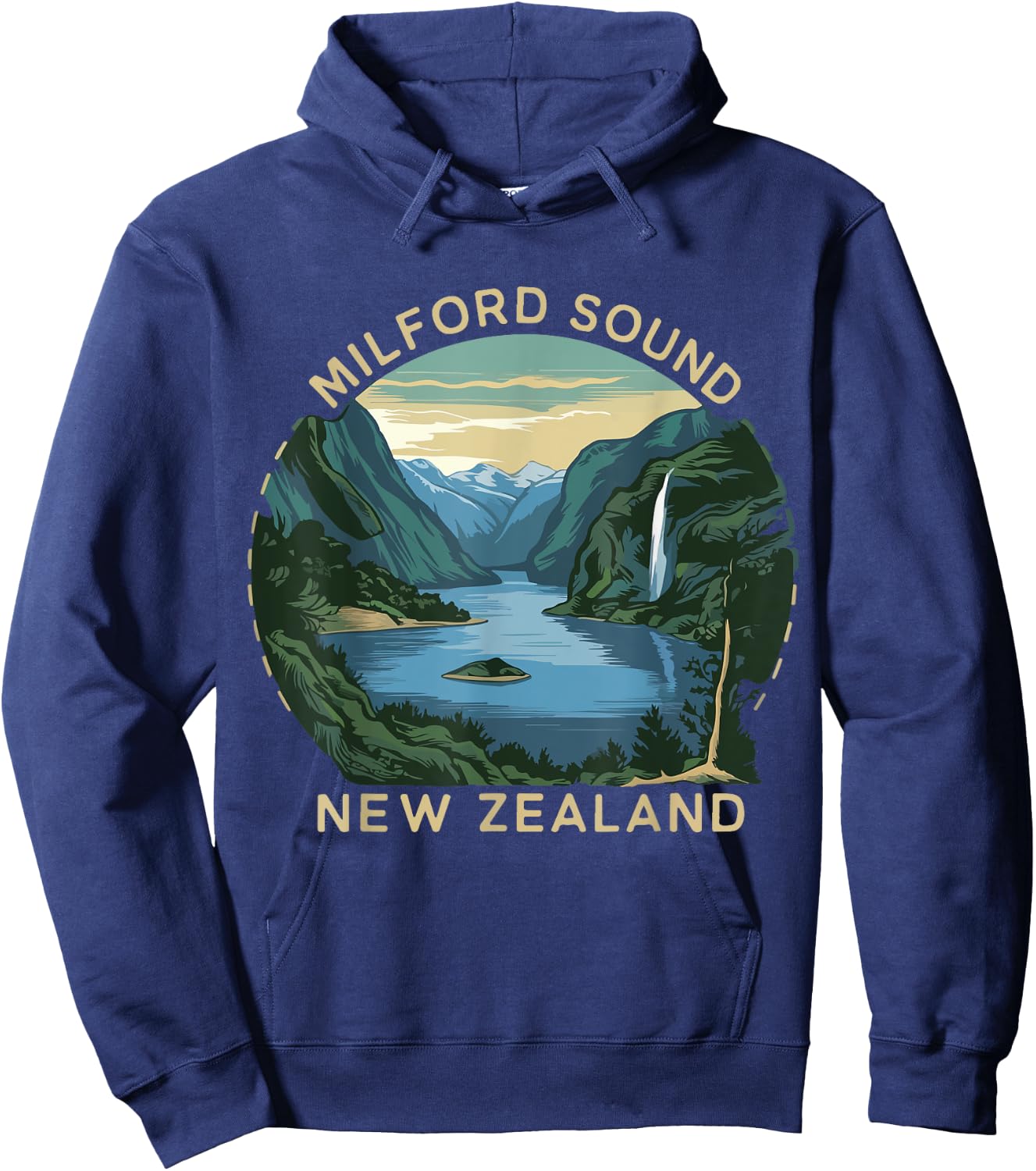 Milford Sound Costume Fjords of New Zealand Hiking Hoodie - Hoodie | Navy