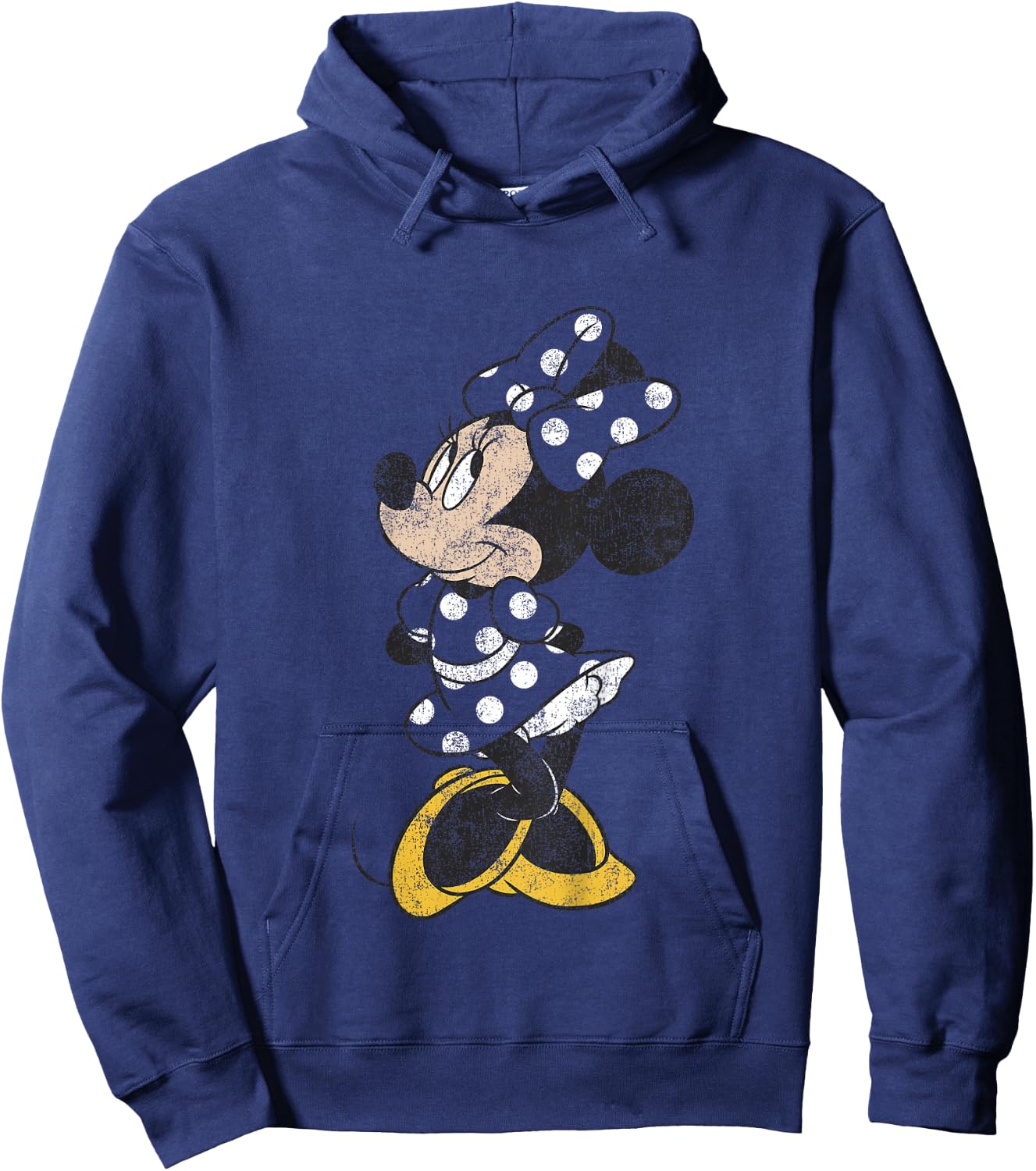 Kids Disney Mickey and Friends Minnie Mouse Cute Distressed Hoodie - Hoodie | Navy