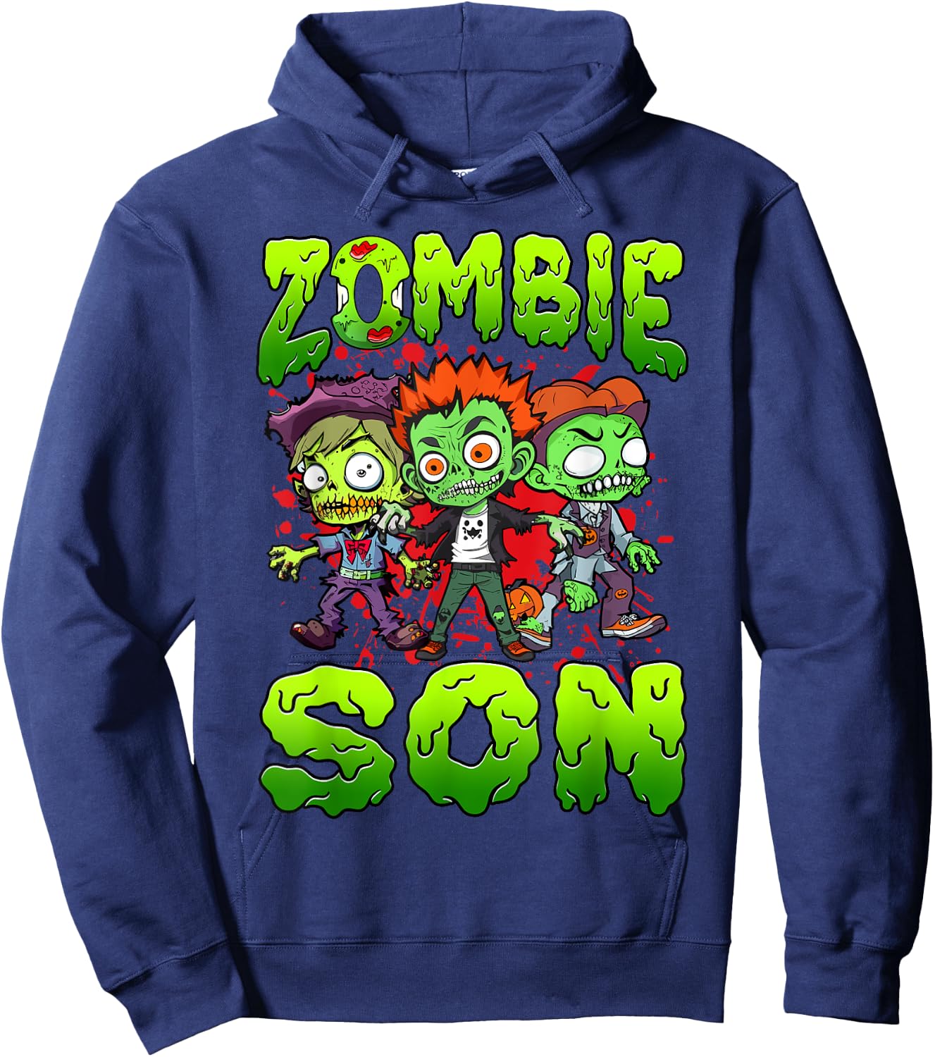 Zombie Son Halloween Costume Family Matching Hoodie - Hoodie | Navy