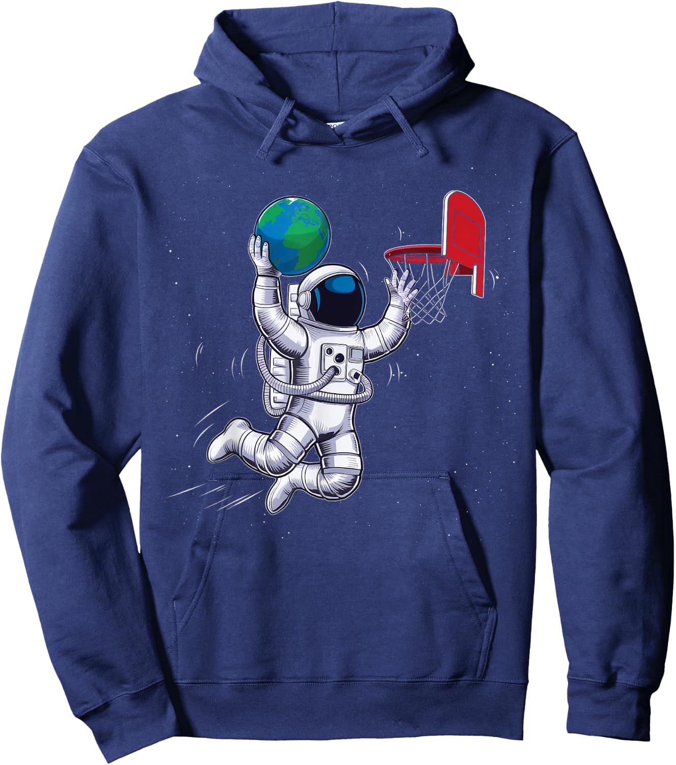 Astronaut Basketball Outer Space Planet Gifts Men Women Kids Hoodie - Hoodie | Navy