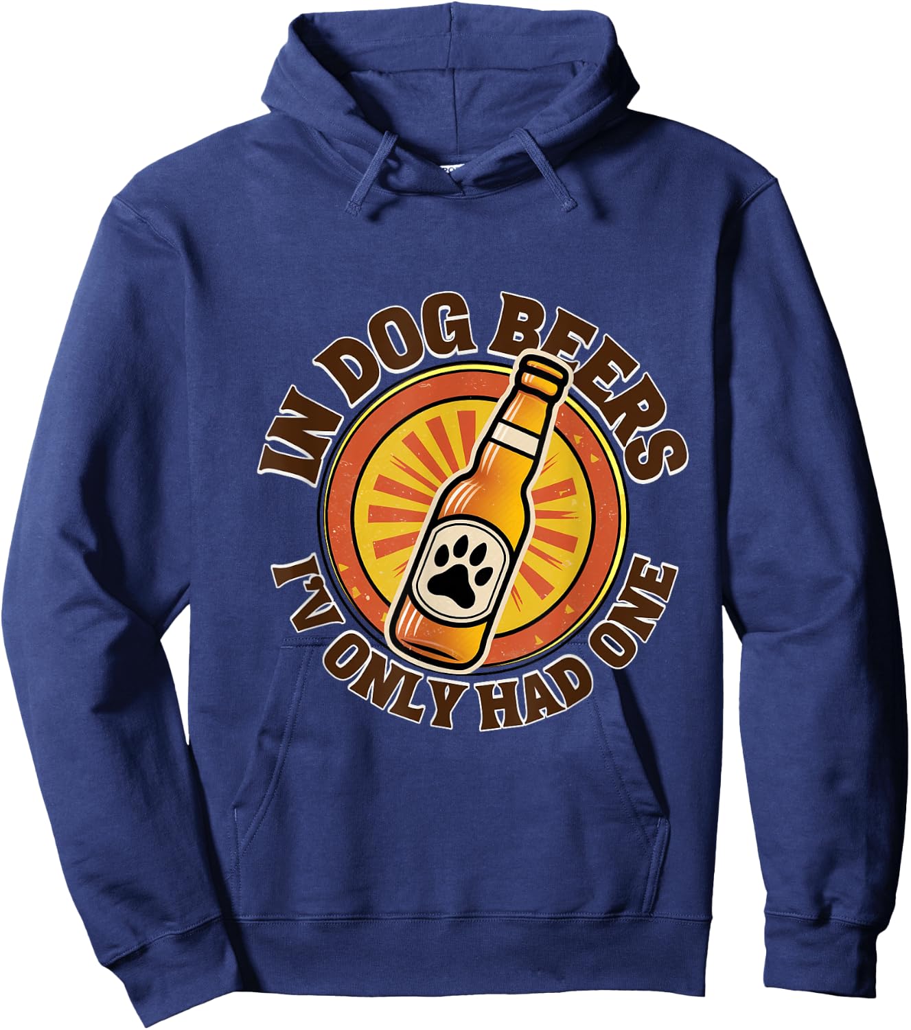 Soulful Stash In Dog Beers I've Only Had One , Small Hoodie - Hoodie | Navy