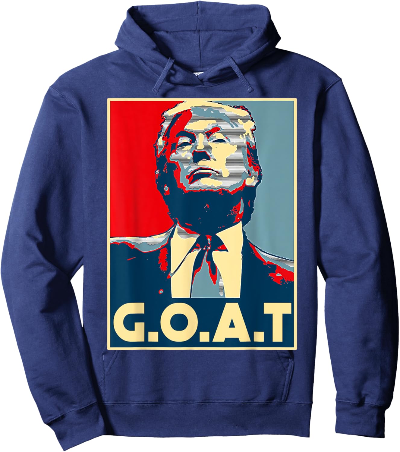 Trump G.O.A.T 2024 Election 2024 Shirt Trump's Coming Back Hoodie - Hoodie | Navy