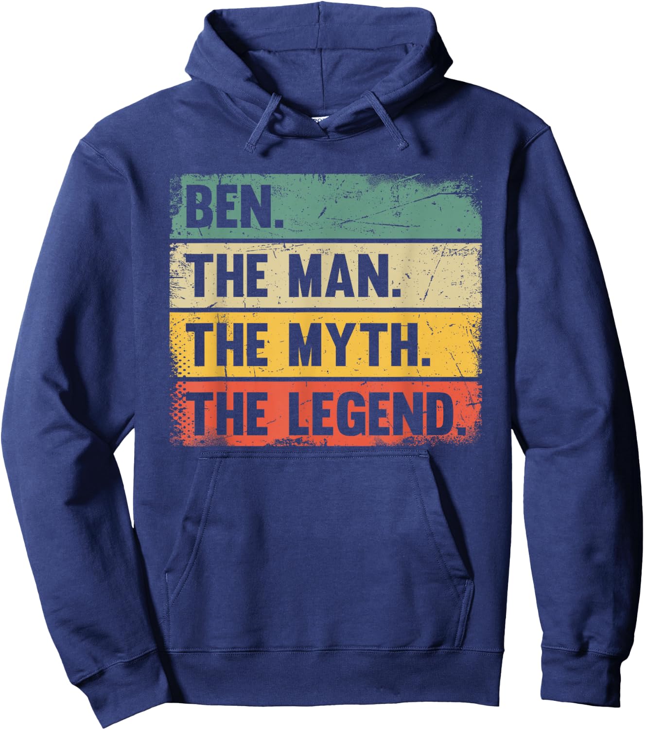 Ben The Man The Myth The Legend - Retro Gift Ben Hoodie - Hoodie | Navy