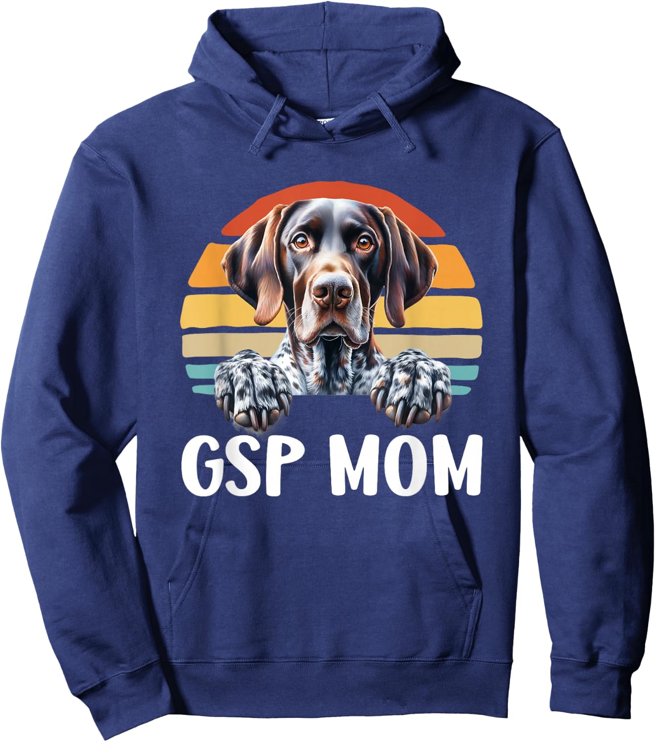 GSP Mom German Shorthaired Pointer Hunting Dog Hoodie - Hoodie | Navy