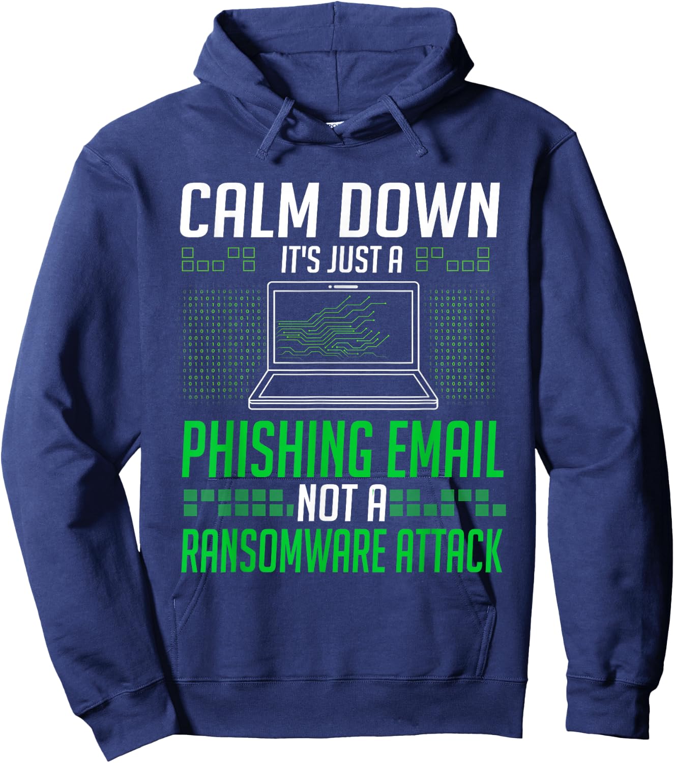 Cyber security Professional Funny IT Security Ethical hacker Hoodie - Hoodie | Navy