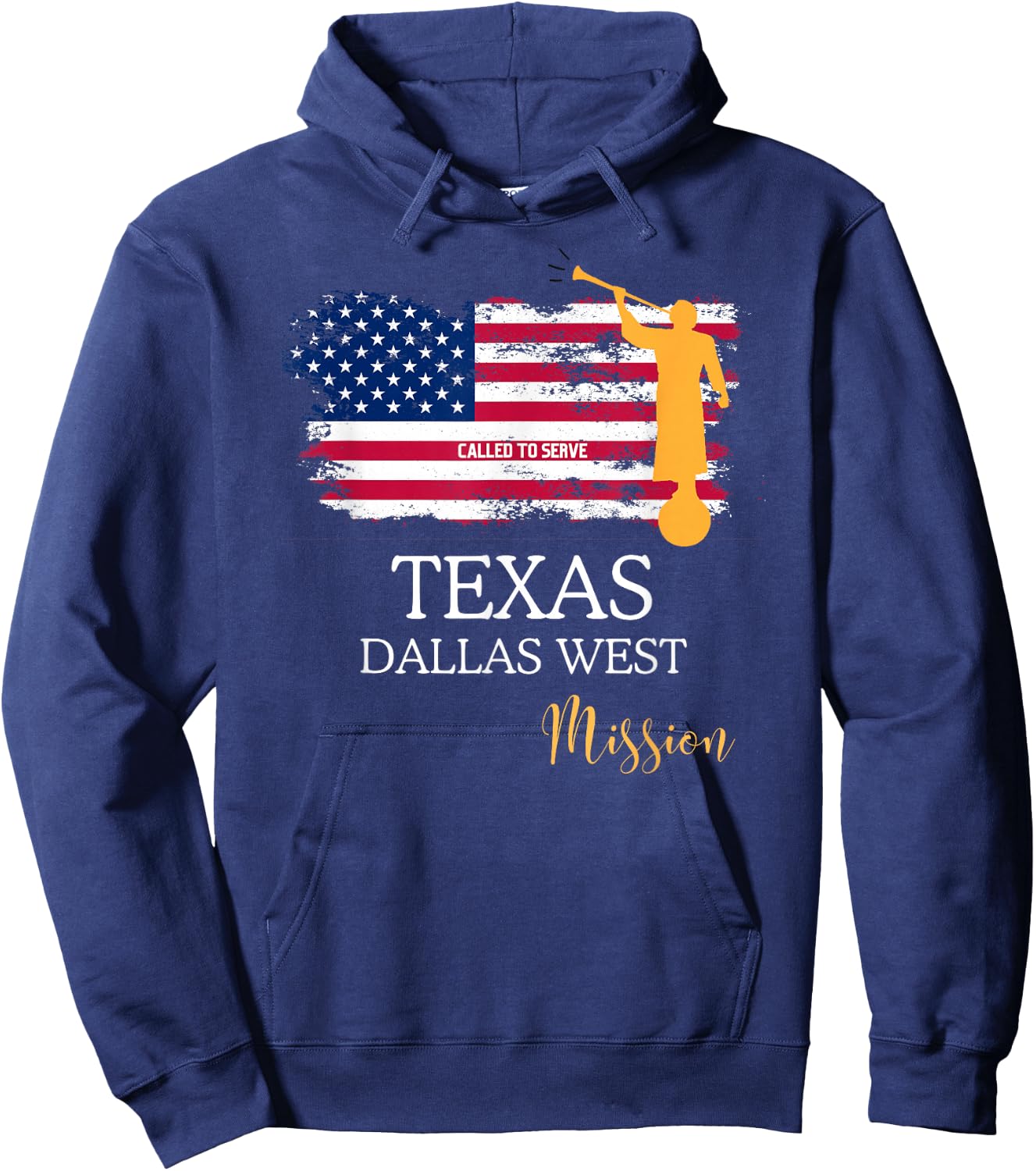 Texas Dallas West Mormon LDS Mission Missionary Missionary Hoodie - Hoodie | Navy