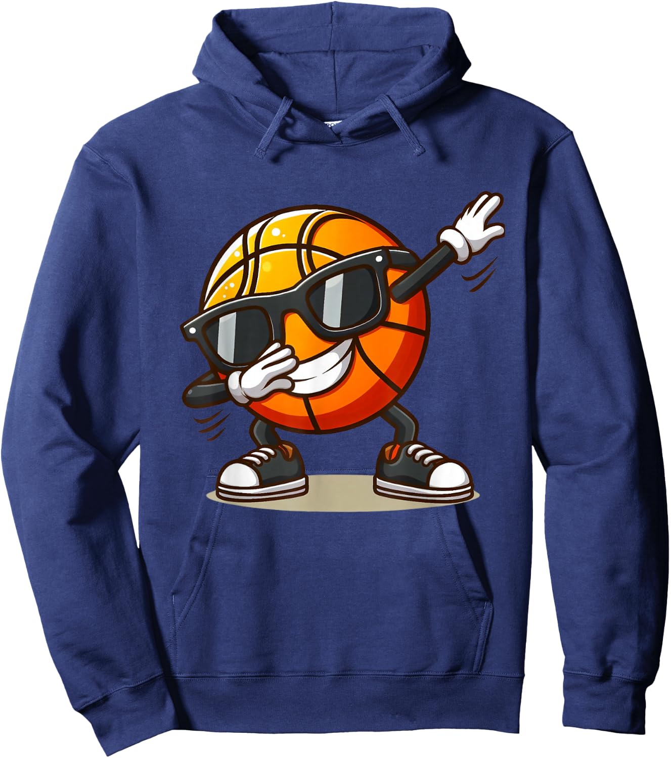 Dabbing Basketball Ball Funny Boys Men Women Sports Player Hoodie - Hoodie | Navy