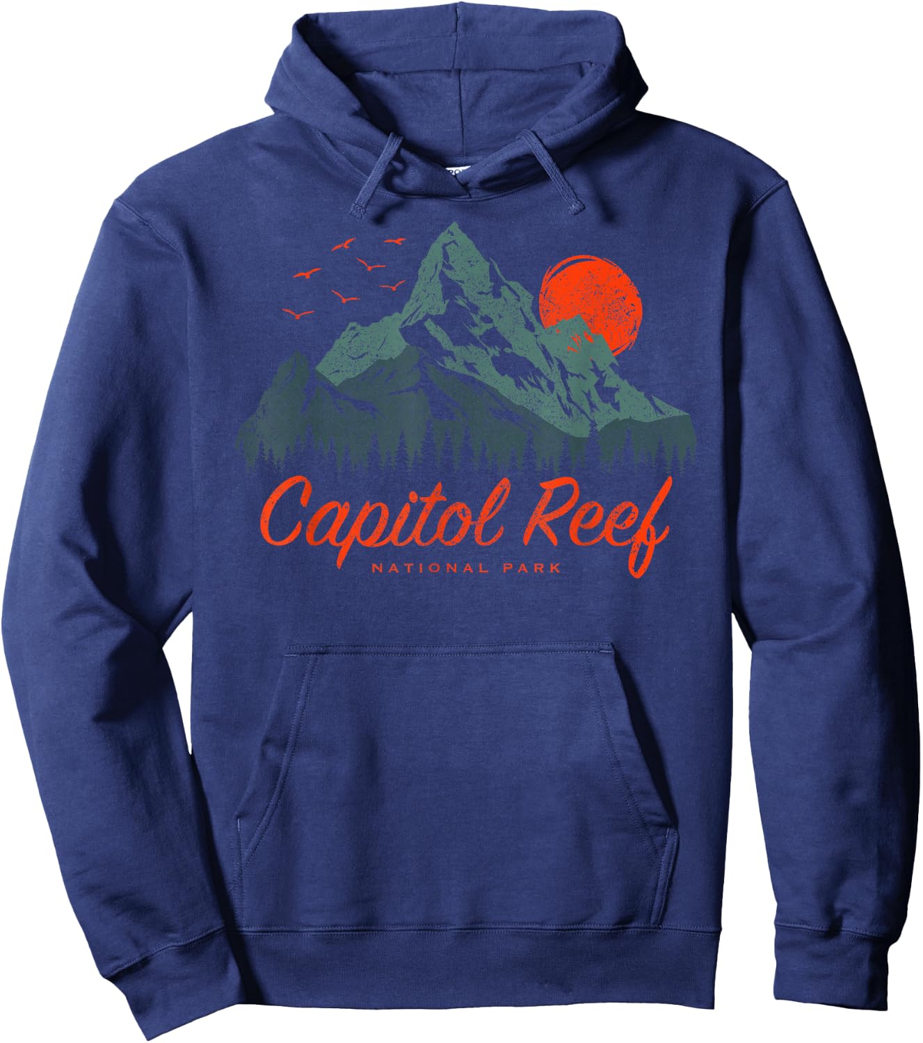 Retro Capitol Reef National Park US Vintage Capitol Reef Hoodie - Hoodie | Navy