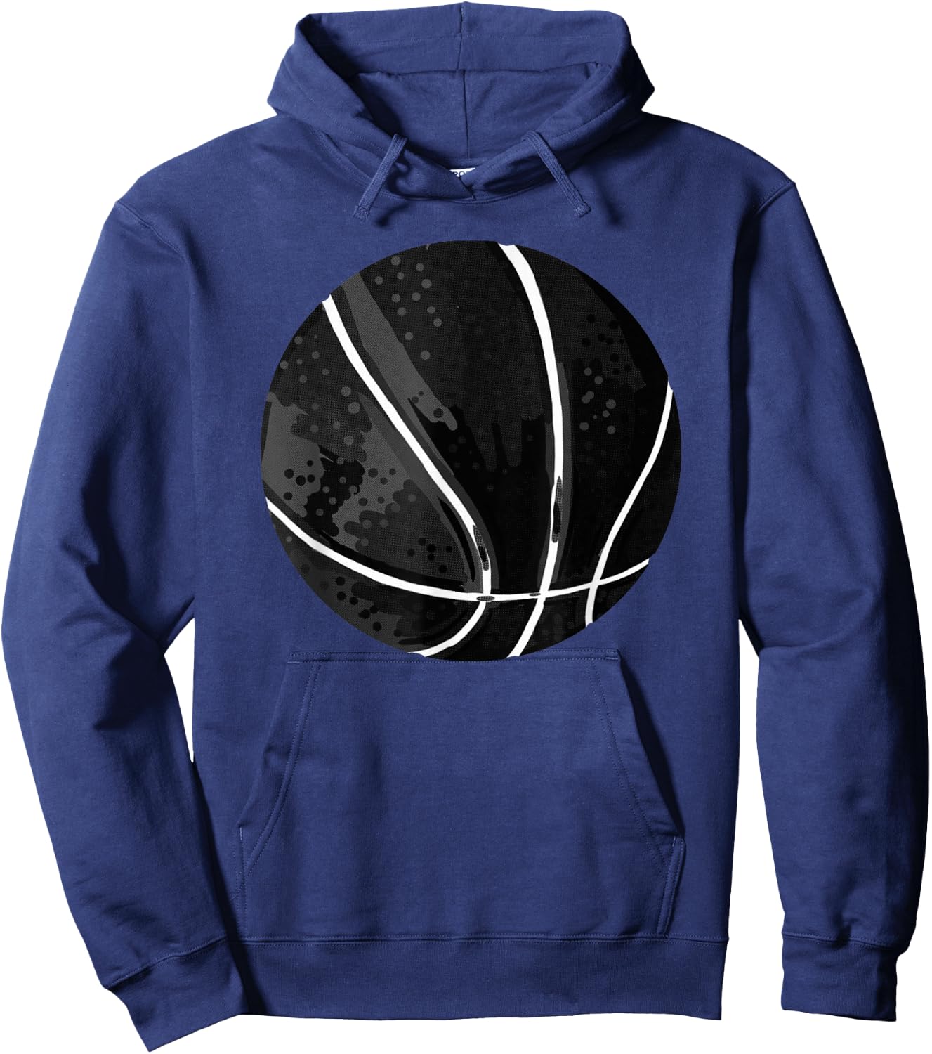Black Basketball Cool Hobby Sports Ball Player Coach Gift Hoodie - Hoodie | Navy
