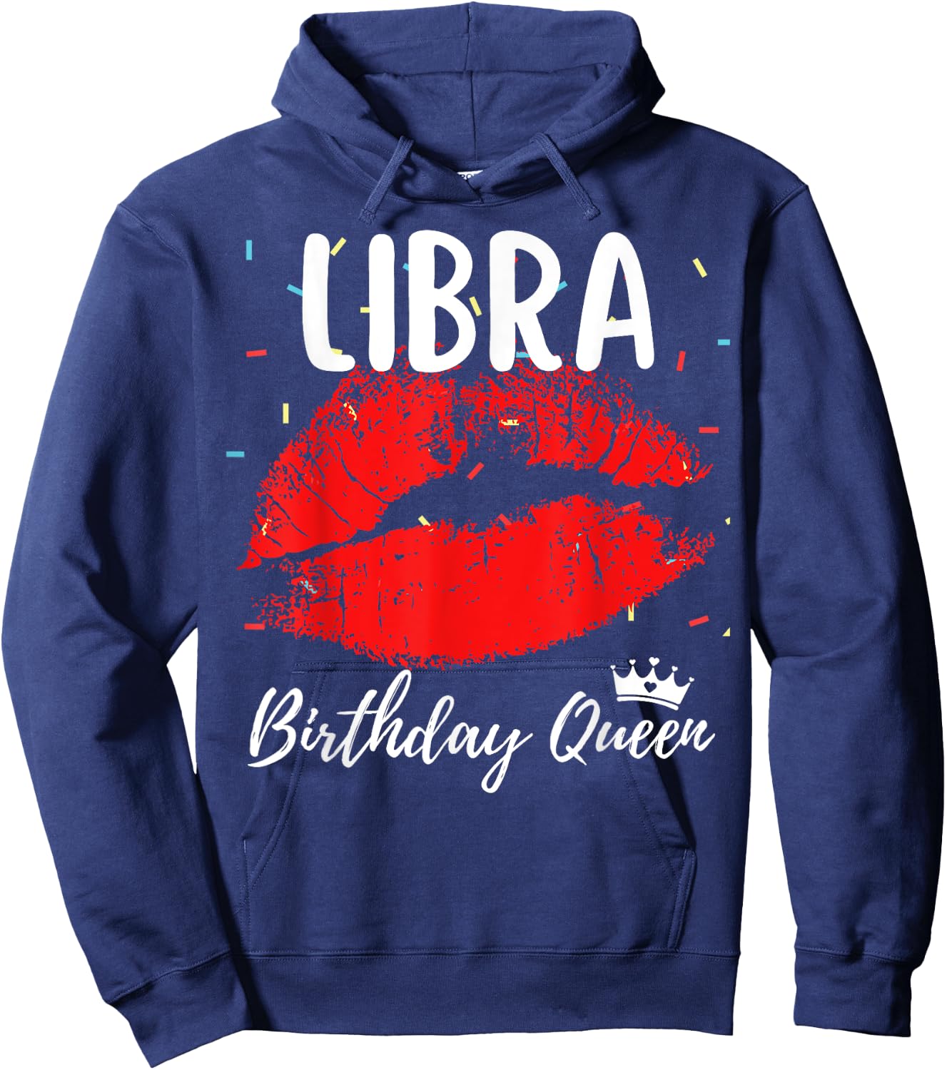 Libra Birthday Queen Libra Zodiac Sign September October Hoodie - Hoodie | Navy