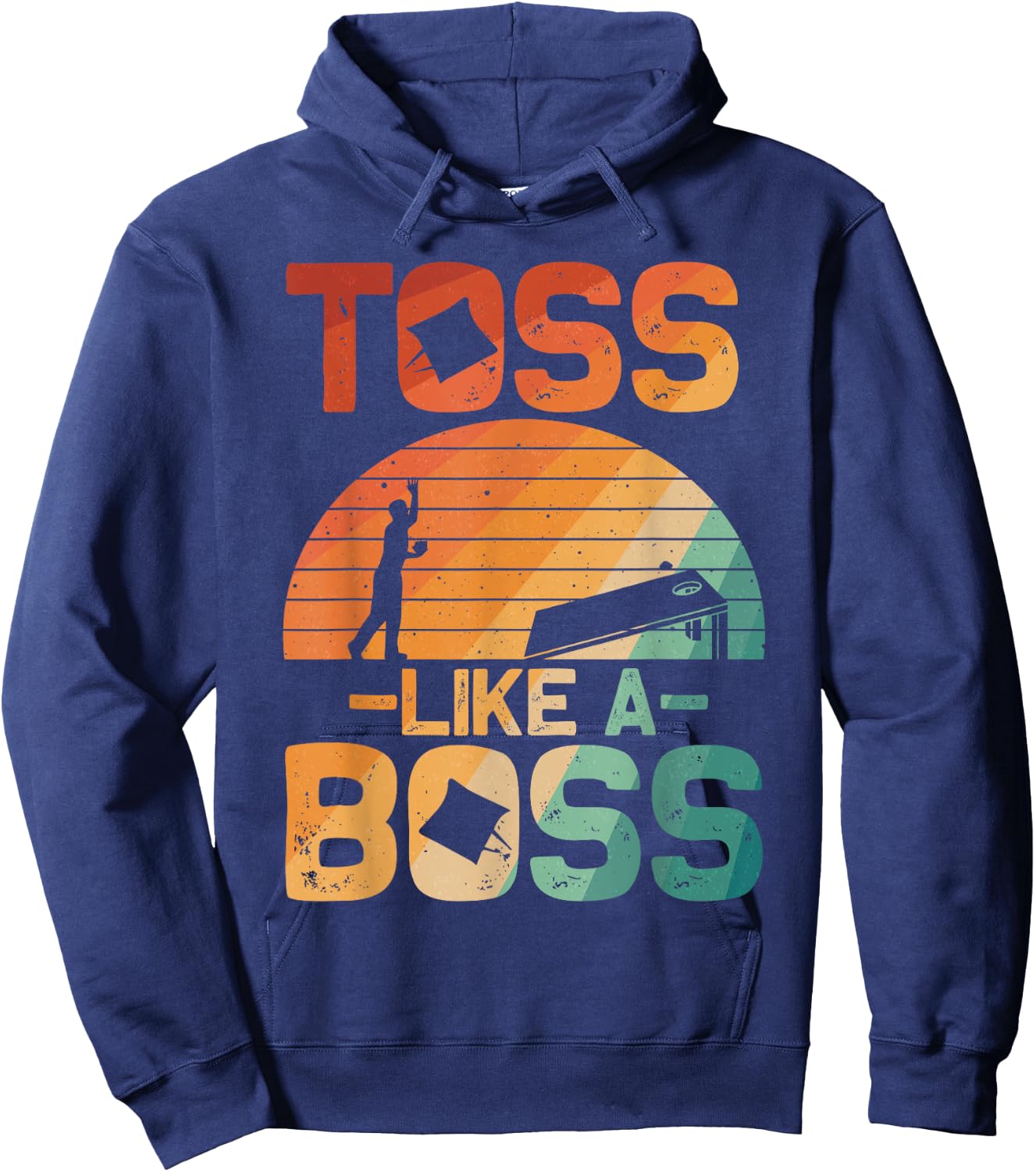 Best Cornhole Design Women Lawn Game Cornhole Lover Hoodie - Hoodie | Navy
