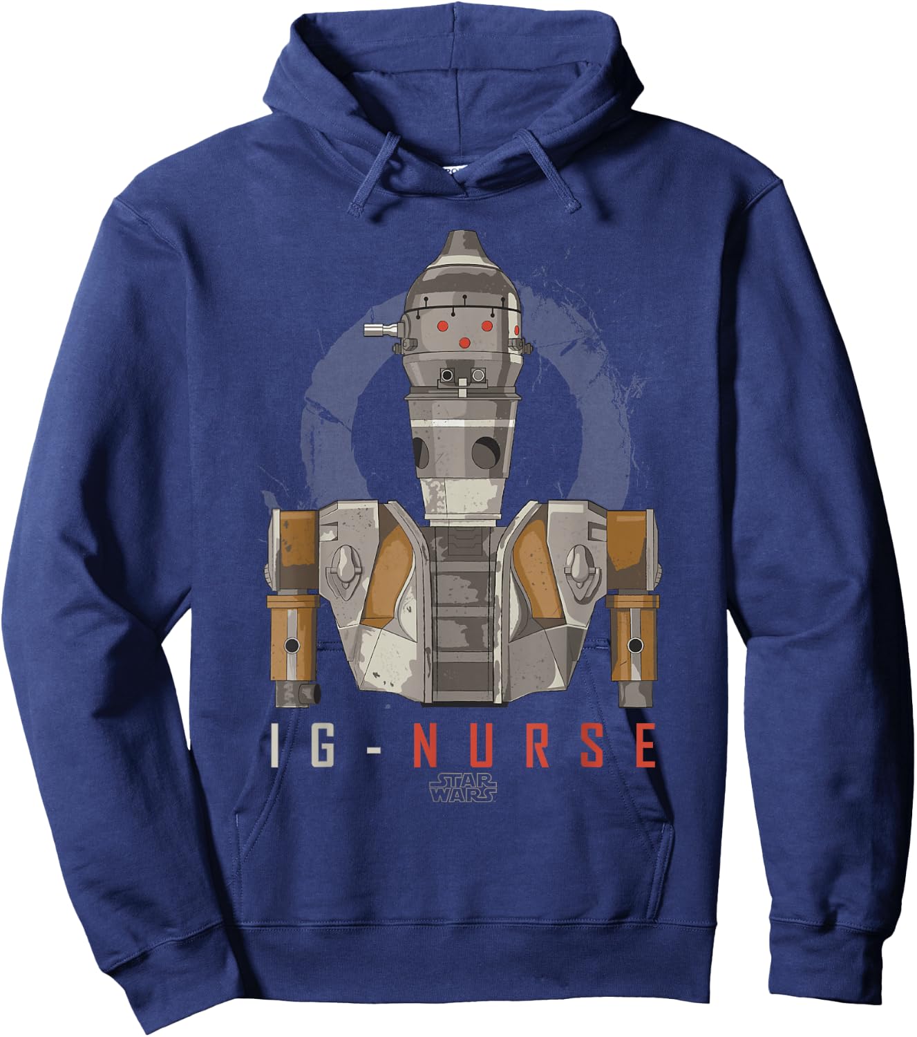 Star Wars The Mandalorian IG-11 Nurse Droid Portrait Hoodie - Hoodie | Navy