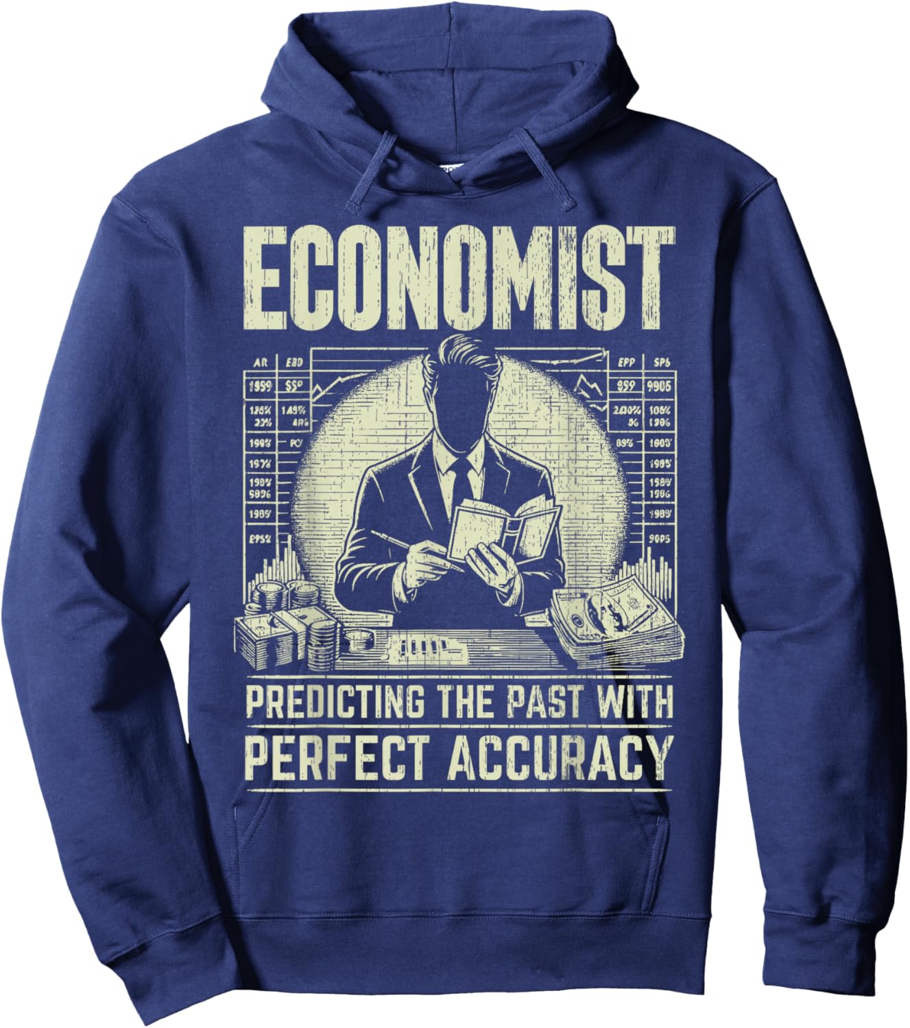 Predicting the Past with perfect Accuracy Economist Hoodie - Hoodie | Navy