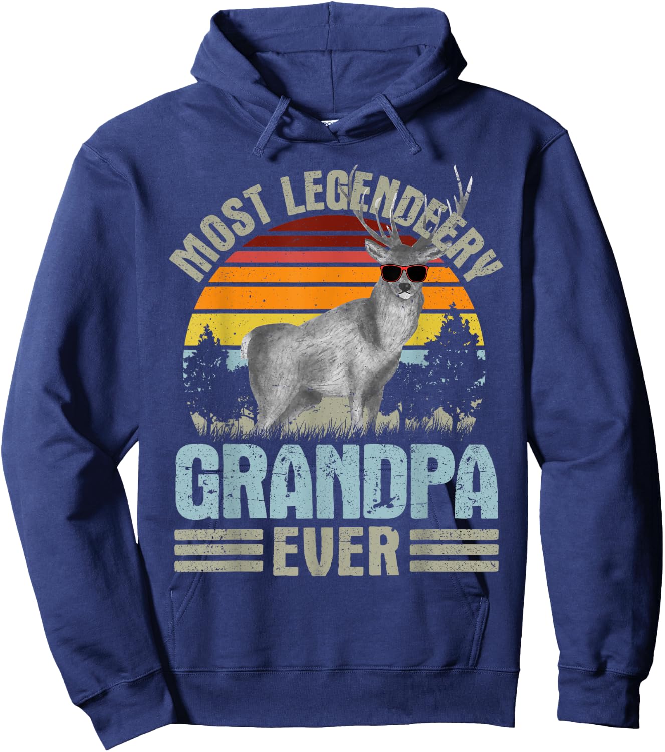 Most Legendeery Grandpa Ever Deer Hunting Hunter Hoodie - Hoodie | Navy