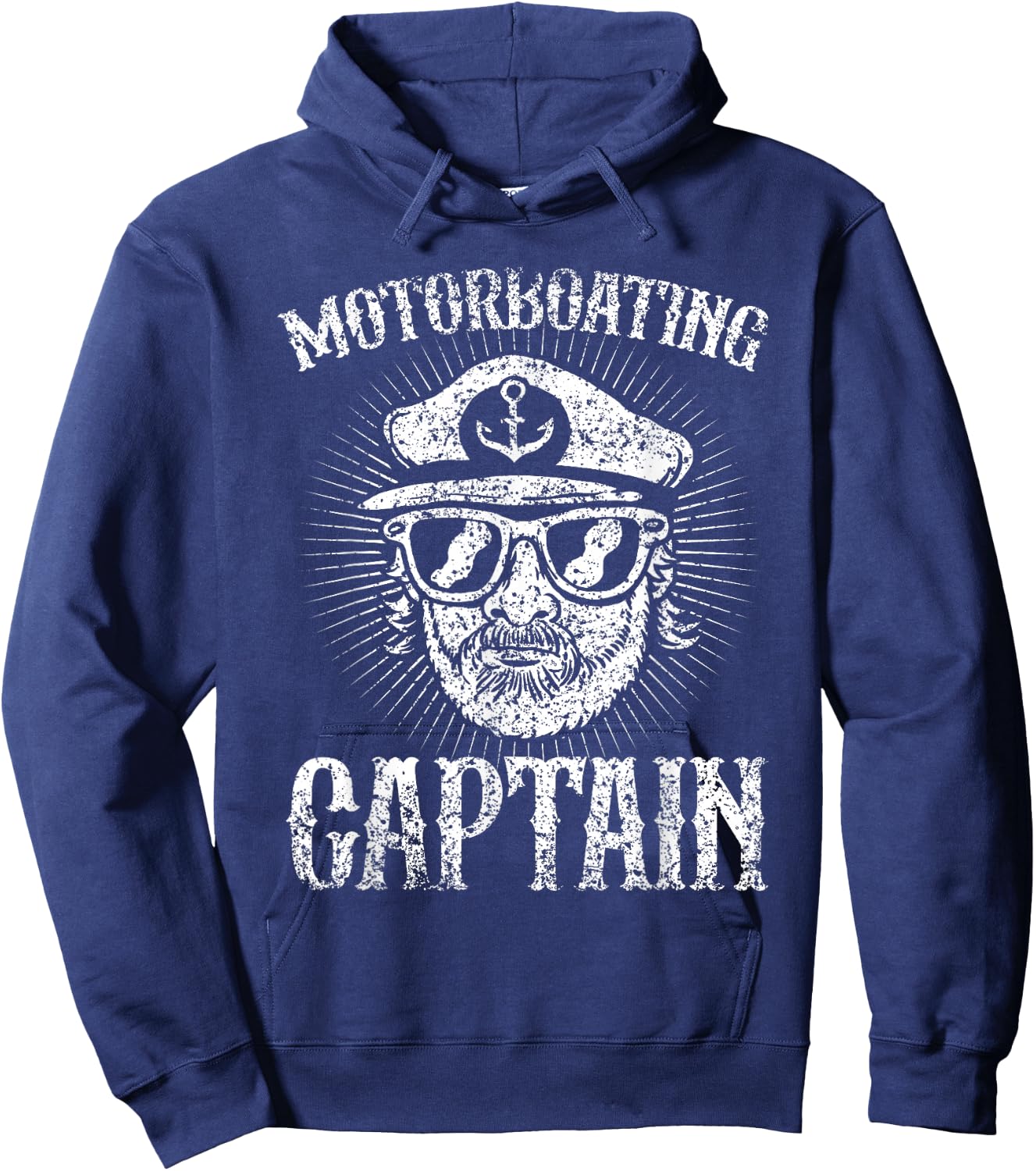 Motor boat captain motor boats motor boating motor boat Hoodie - Hoodie | Navy